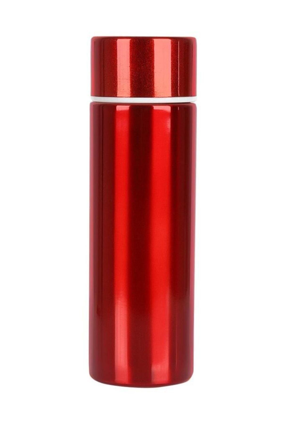 BAYLAR 150 ml Cep Tipi Mini Ufak Kaliteli 304 Çelik Çift Katmalı Termos Kırmızı