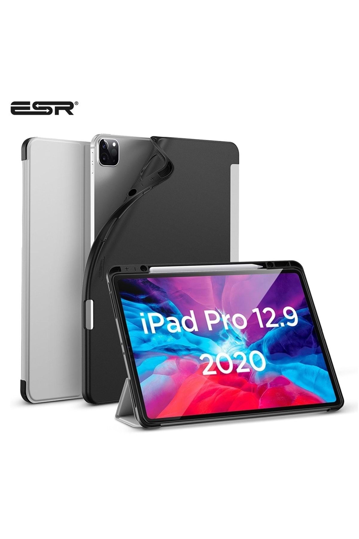 ESR Ipad Pro 12.9 2020 Kılıf-rebound Pencil-silver Gray