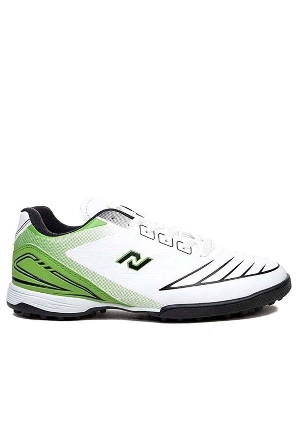 iskarpino Beyaz - Yeşil Erkek Çim Saha Halı Saha Futbol Ayakkabısı
