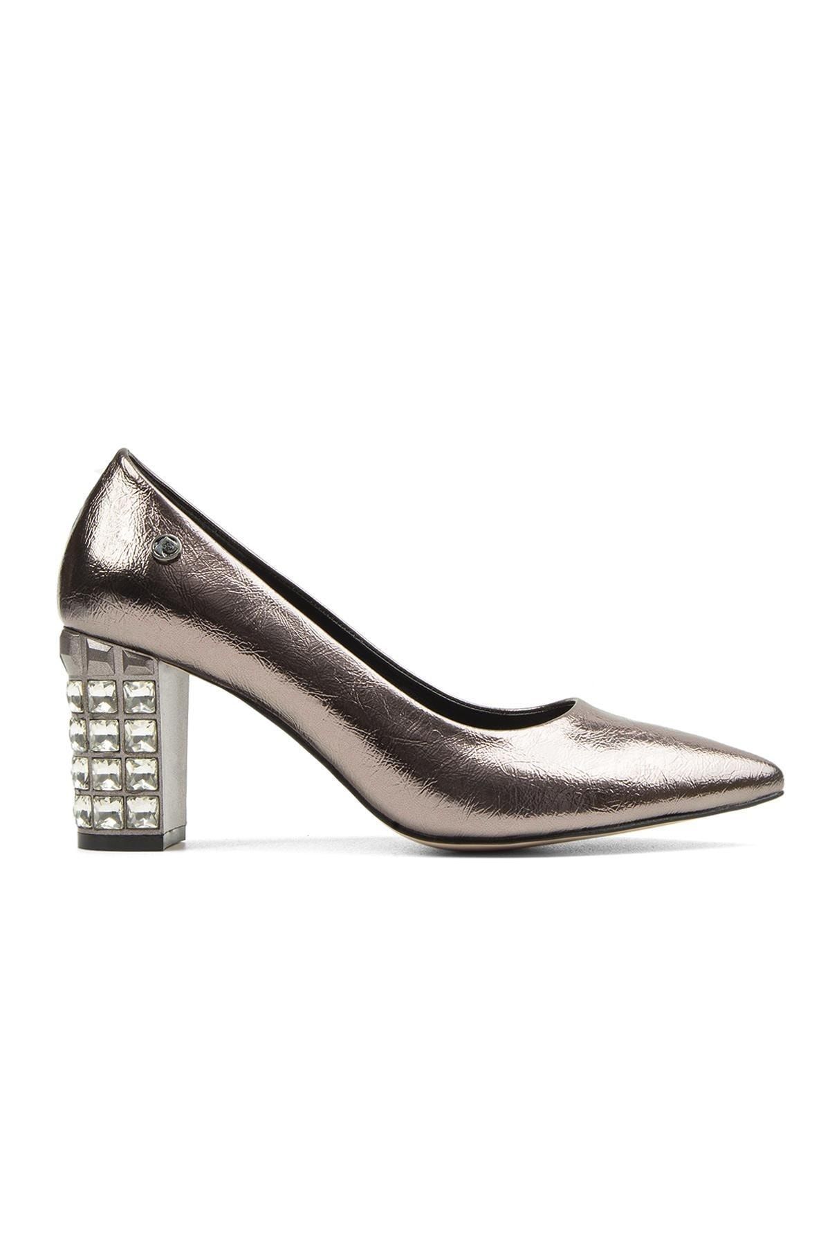 Pierre Cardin ® | Pc-51201 - 3478 Platin Kırısık - Kadın Topuklu Ayakkabı