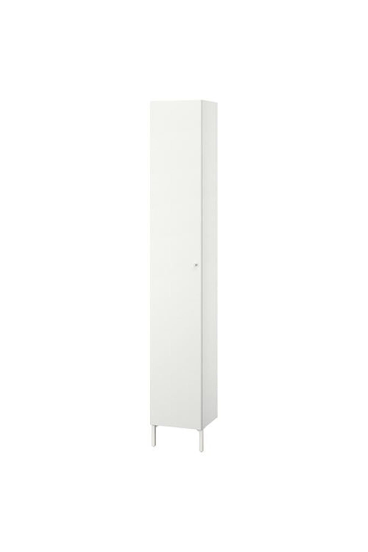 IKEA Nysjön Yüksek Banyo Dolabı 30x190 Cm Beyaz Renk