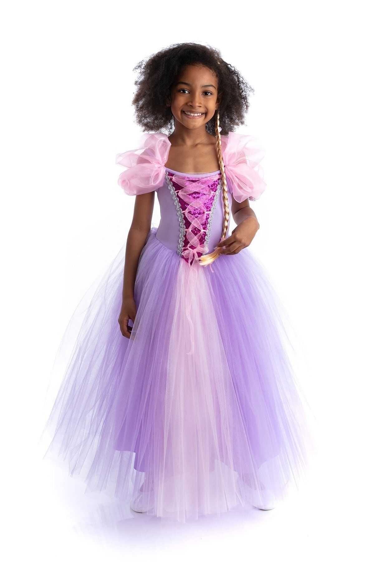 Tameris Kostüm Payetli Rapunzel Elbisesi - Kız Çocuk Parti Ve Doğum Günü Kostümleri