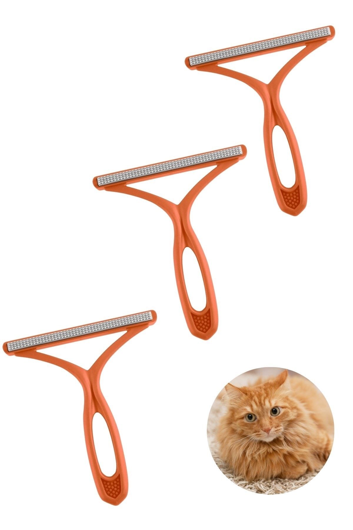 Buffer ® 3 Adet Kedi Köpek Tüy Toplayıcı Çift Taraflı Pamuk Tiftiği Ve Tüy Toplama Fırçası