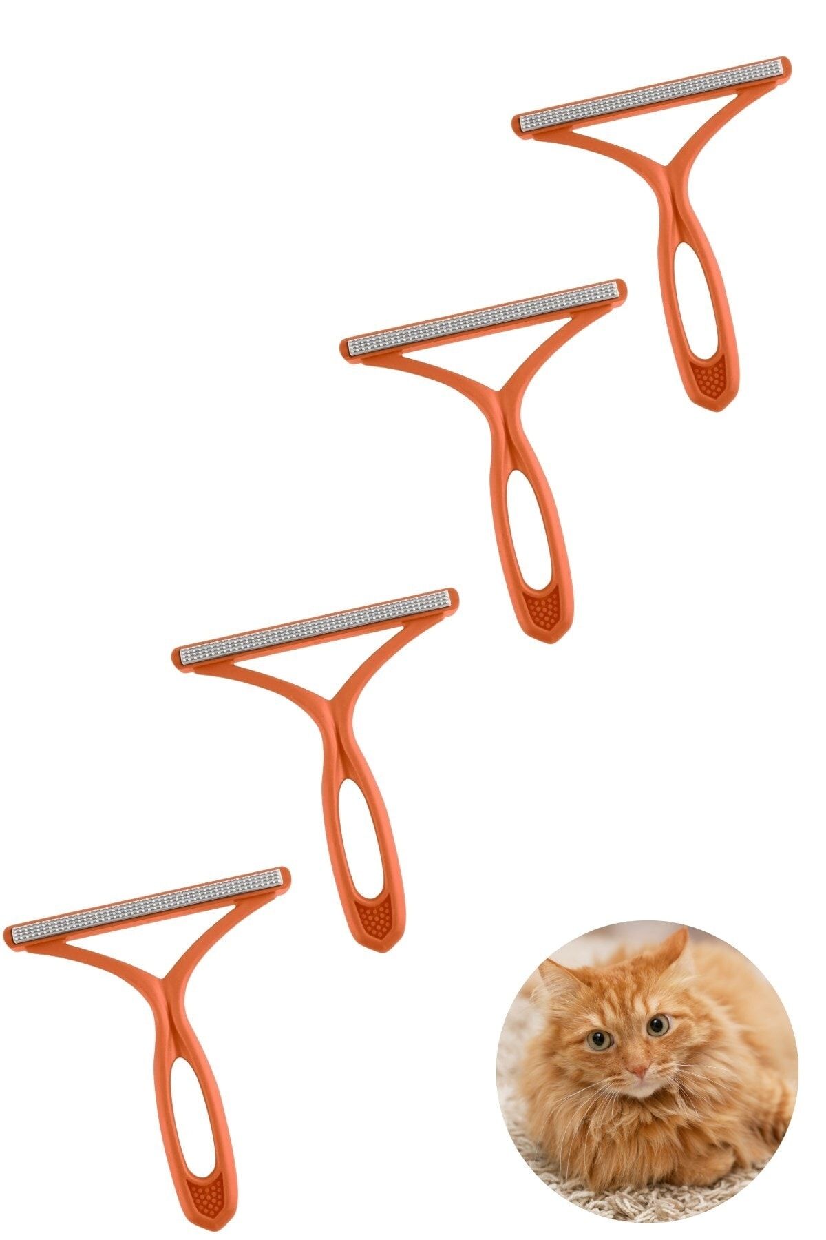 Buffer ® 4 Adet Kedi Köpek Tüy Toplayıcı Çift Taraflı Pamuk Tiftiği Ve Tüy Toplama Fırçası