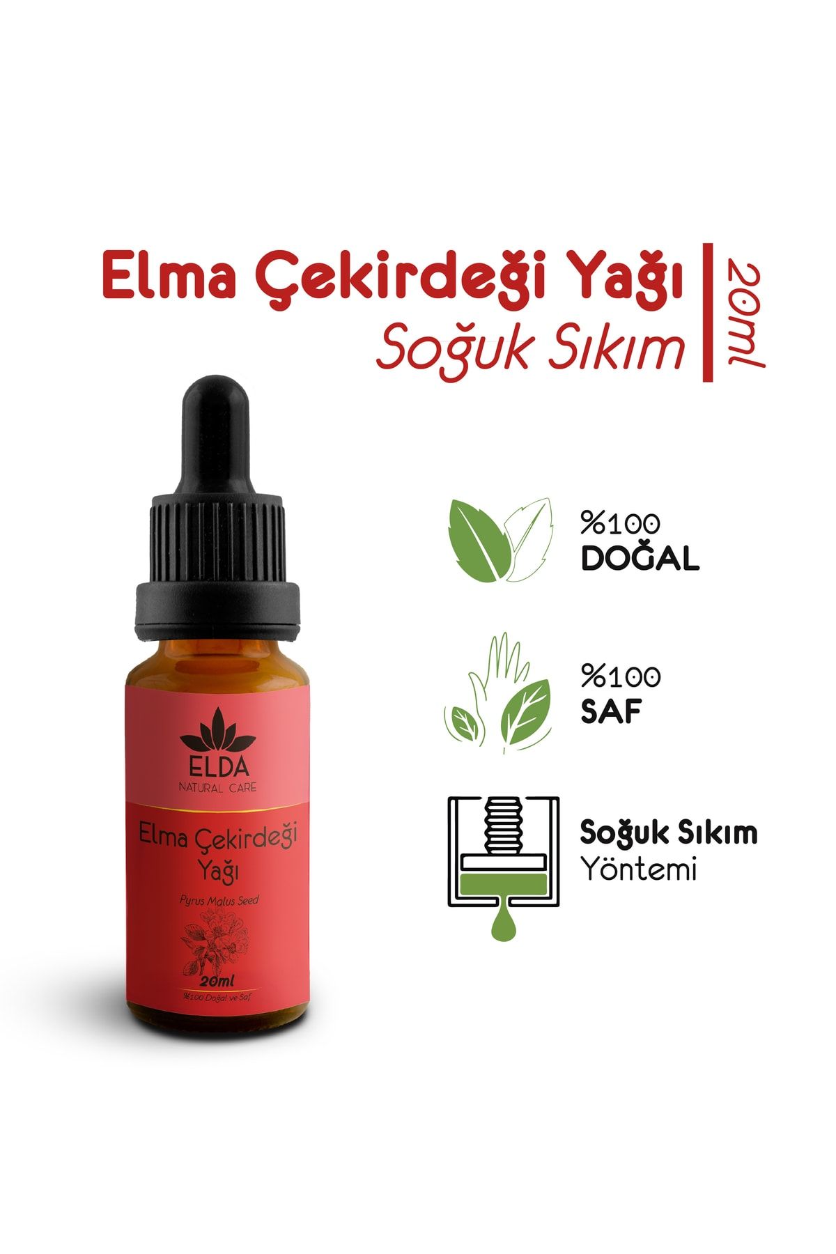 EldaNaturalcare Elma Çekirdeği Yağı 20ml