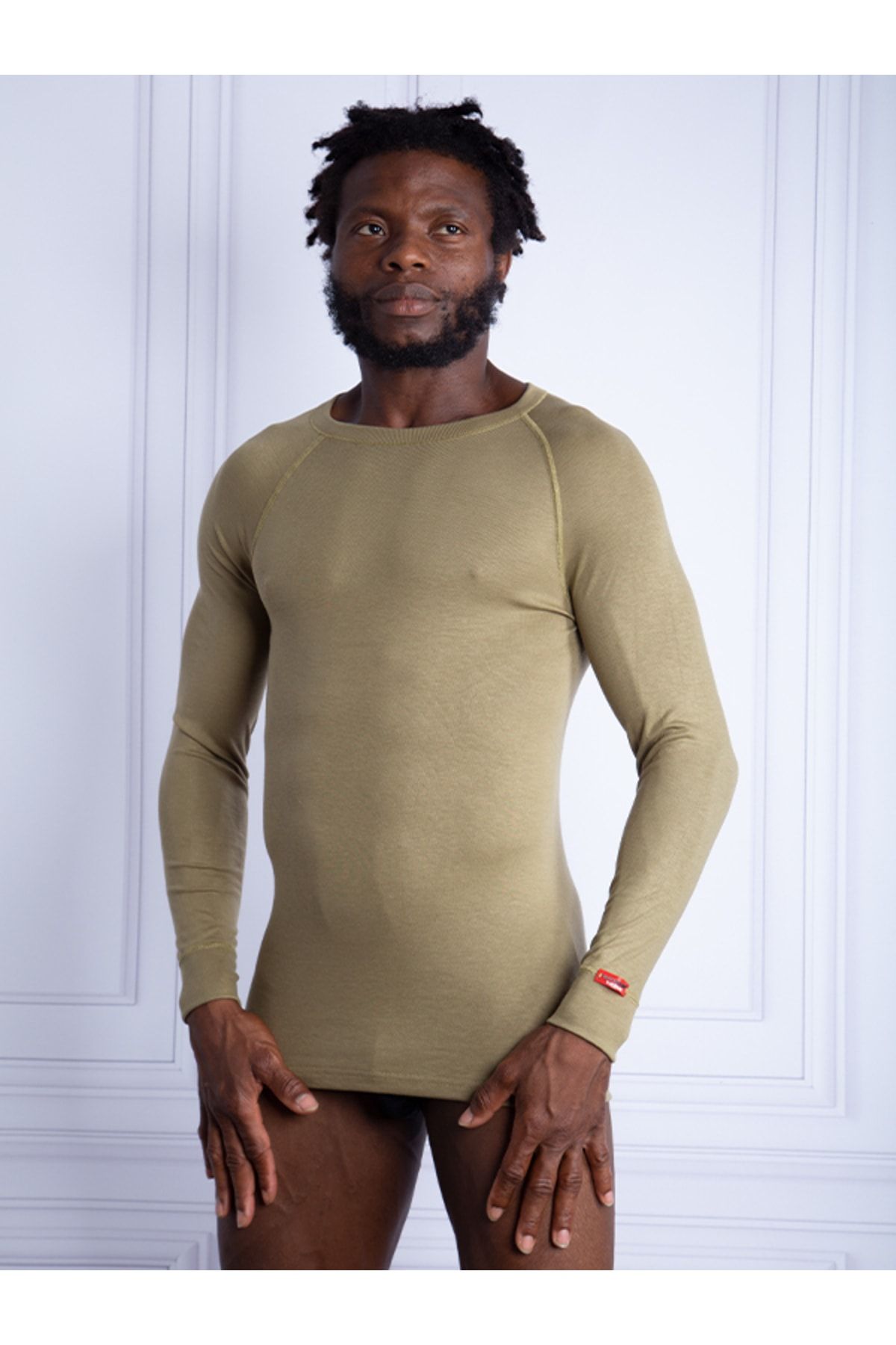 Blackspade 9259 Erkek Unisex Sahra Beji Termal Tişört 2. Seviye Uzun Kol Active Thermal Giyim Içlik