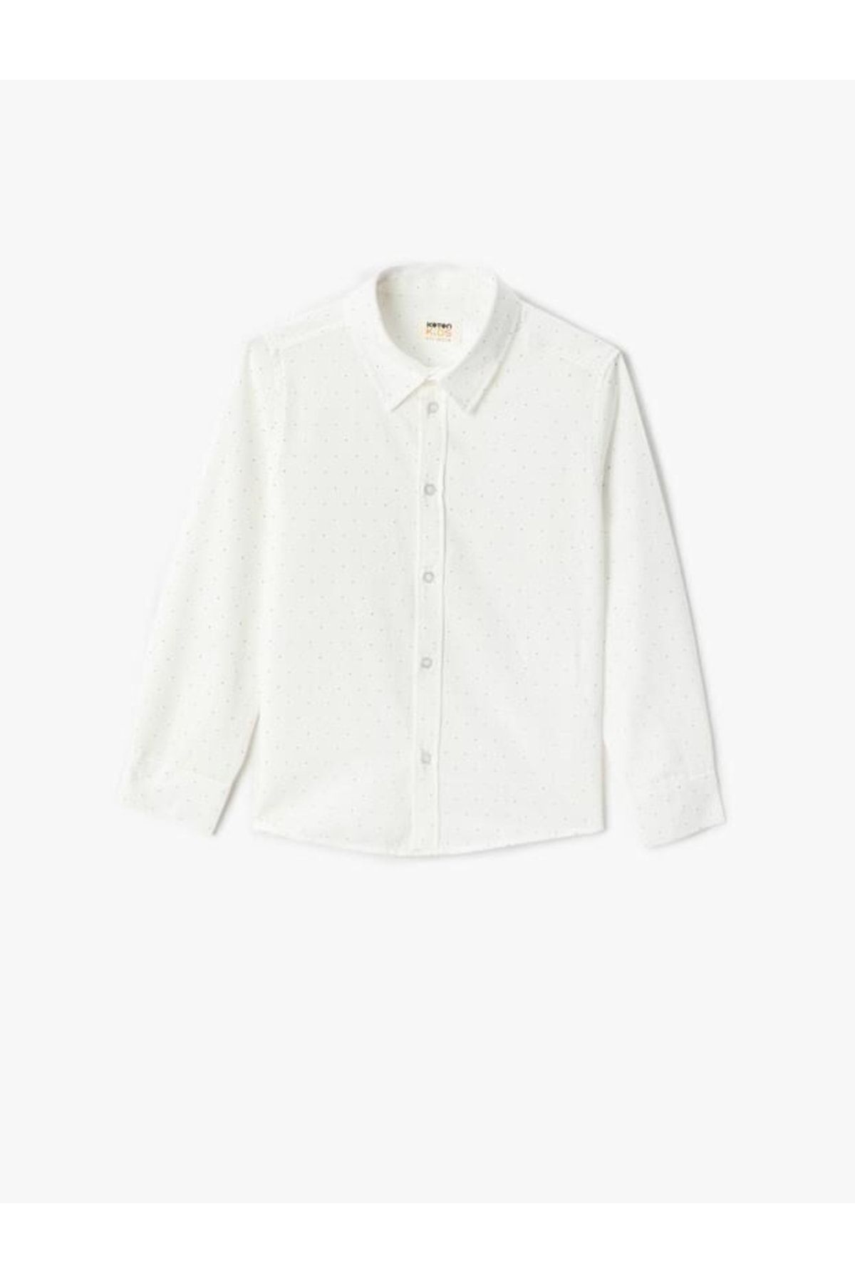 Koton Basic Gömlek Uzun Kollu Mini Puantiye Detaylı