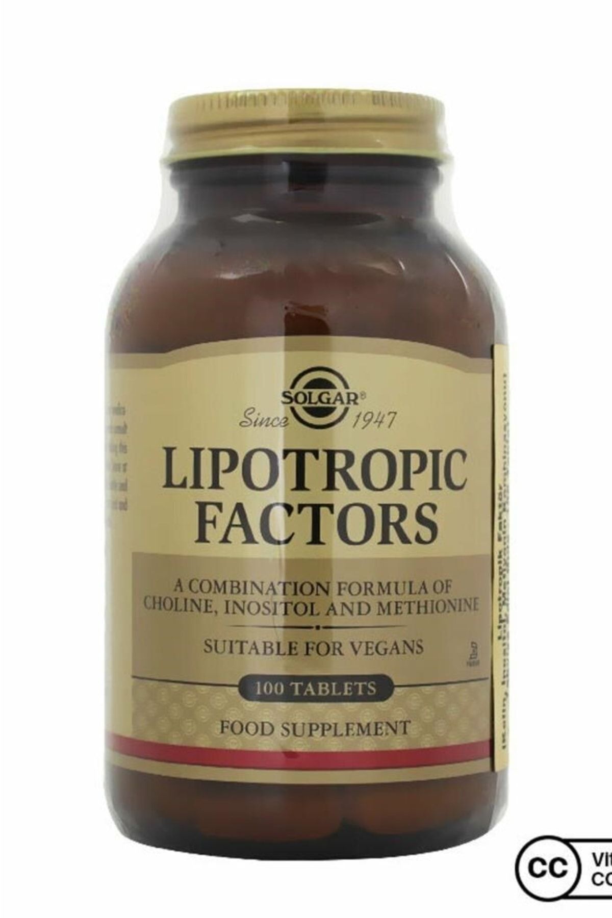 Solgar Lipotropic Factors 100 Tablet Vitamin
