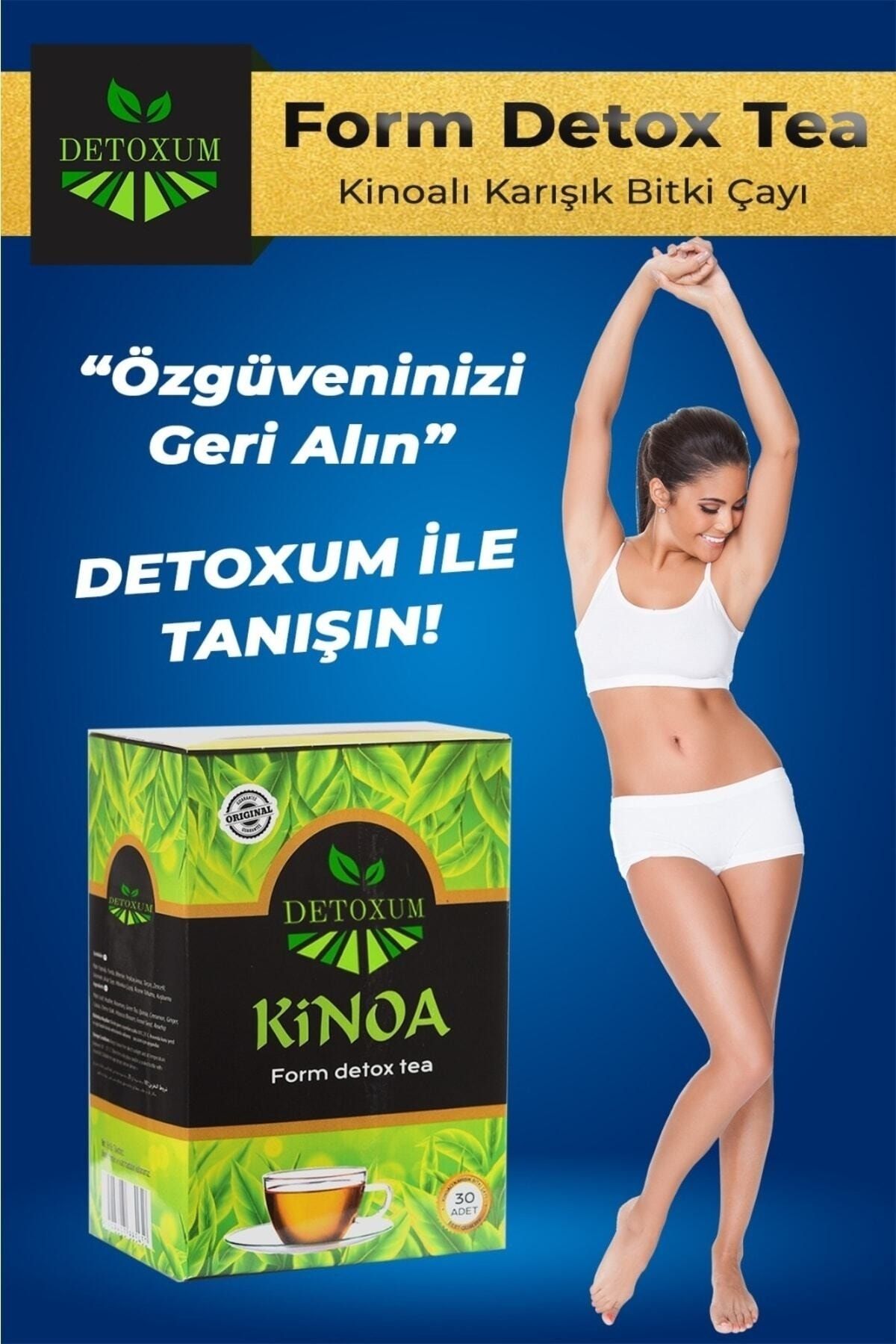 Detoxum Zayıflama,kilo Vermeye Yardımcı Özel Karışımlı Bitkisel Detox Form Çay ( 1 Kutu 30adet Süzen Poşet)