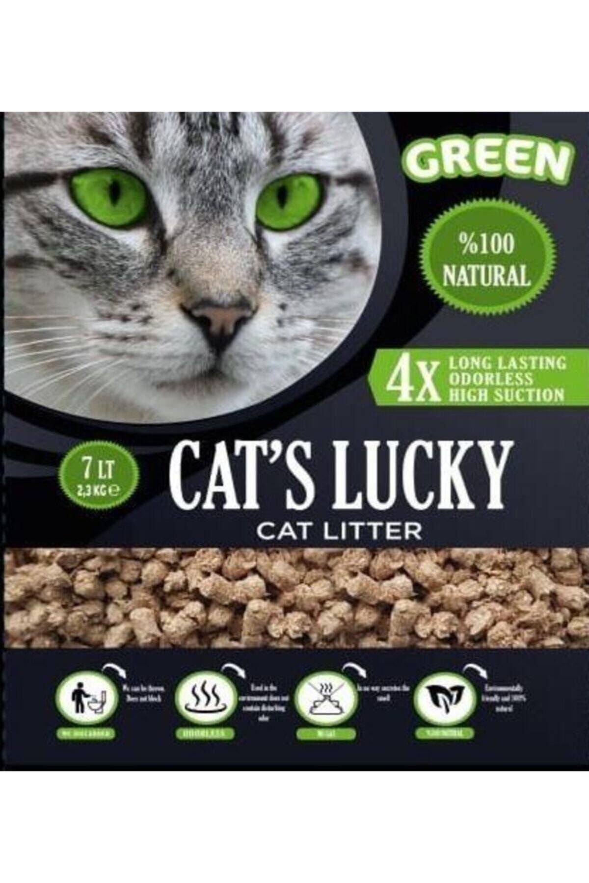 Cat's Lucky Green Doğal Kedi Kumu 7 Lt (2,3 KG)