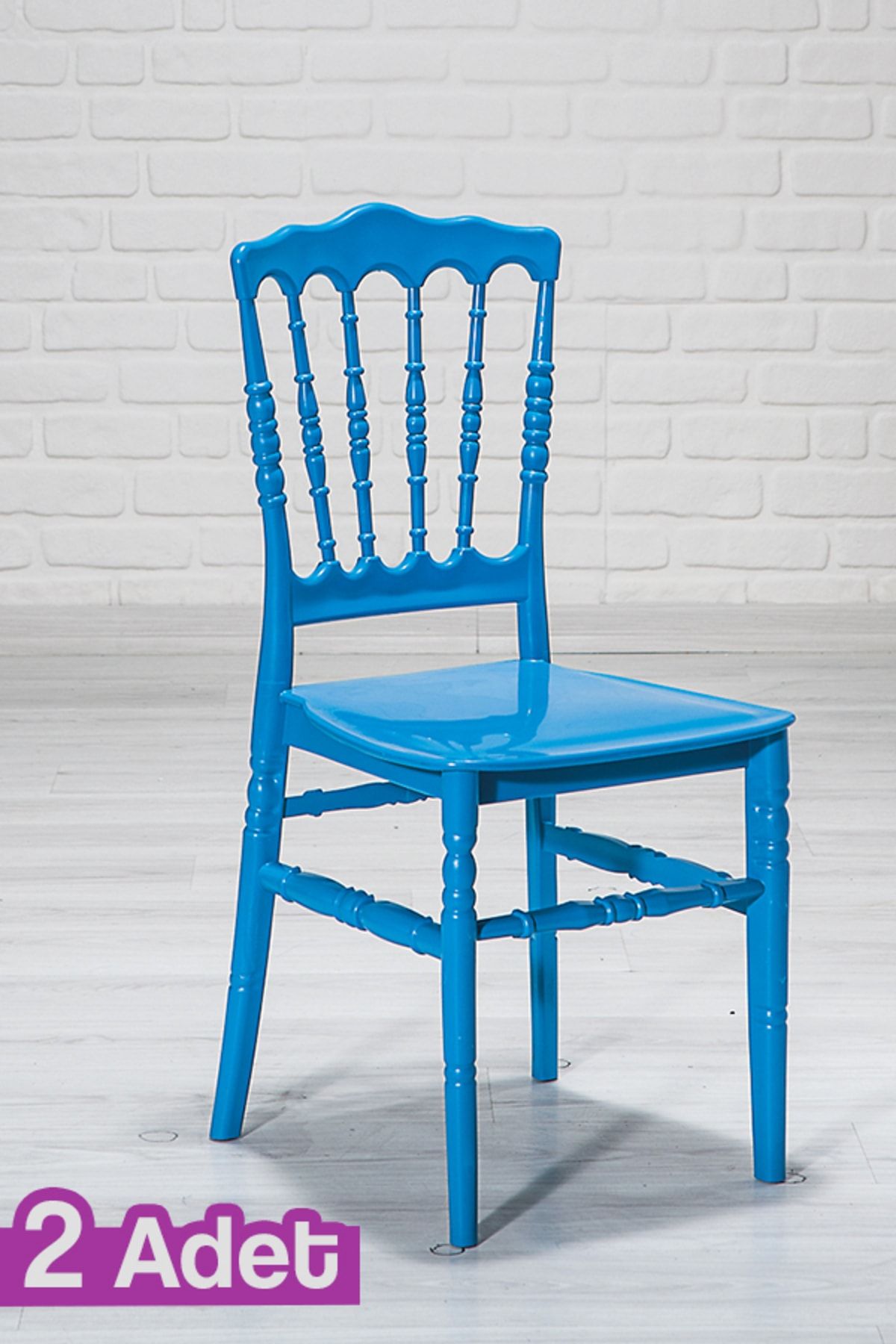 MOBETTO Miray Mutfak Sandalye 2 Adet -mavi