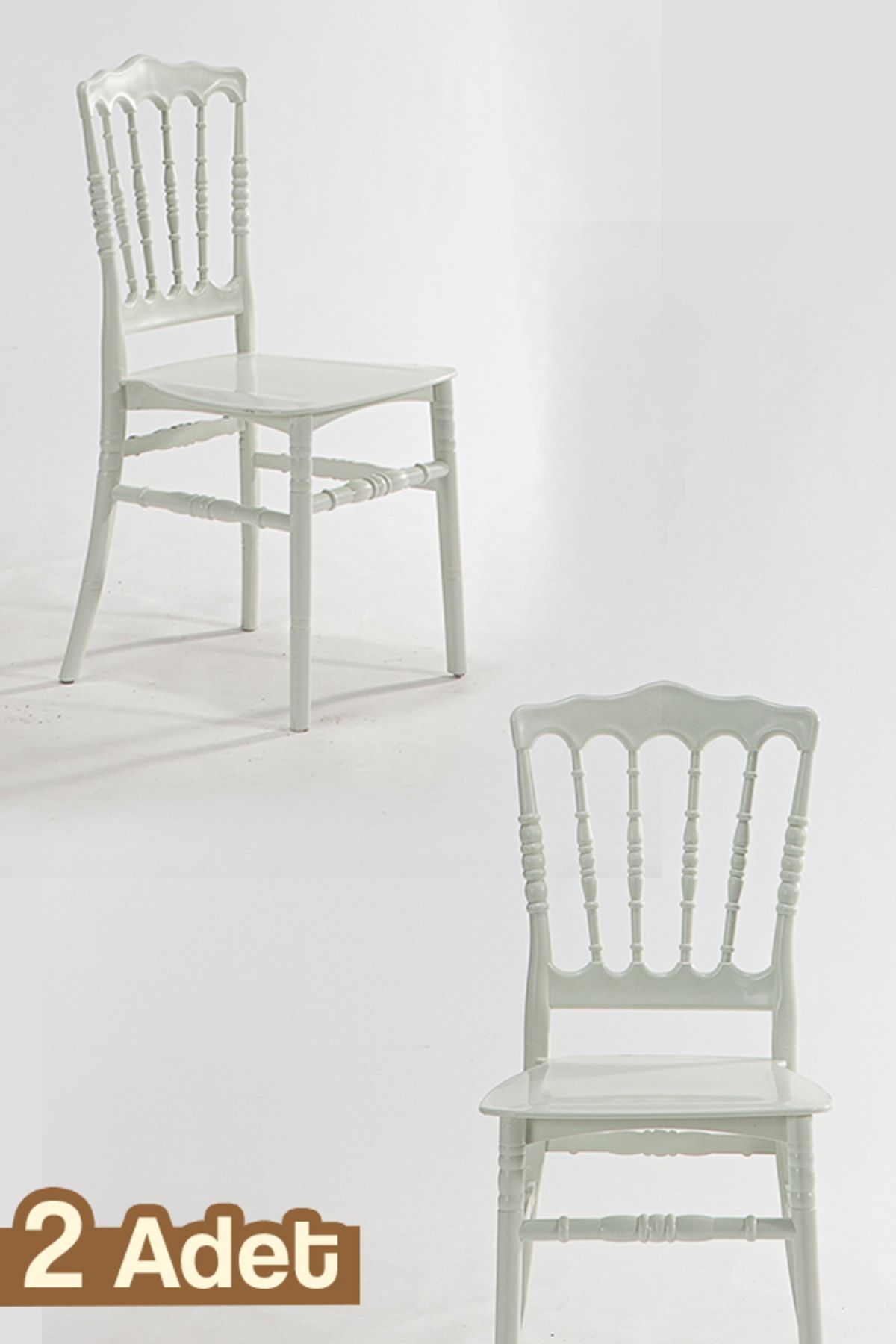 MOBETTO Miray Mutfak Sandalye 2 Adet -beyaz