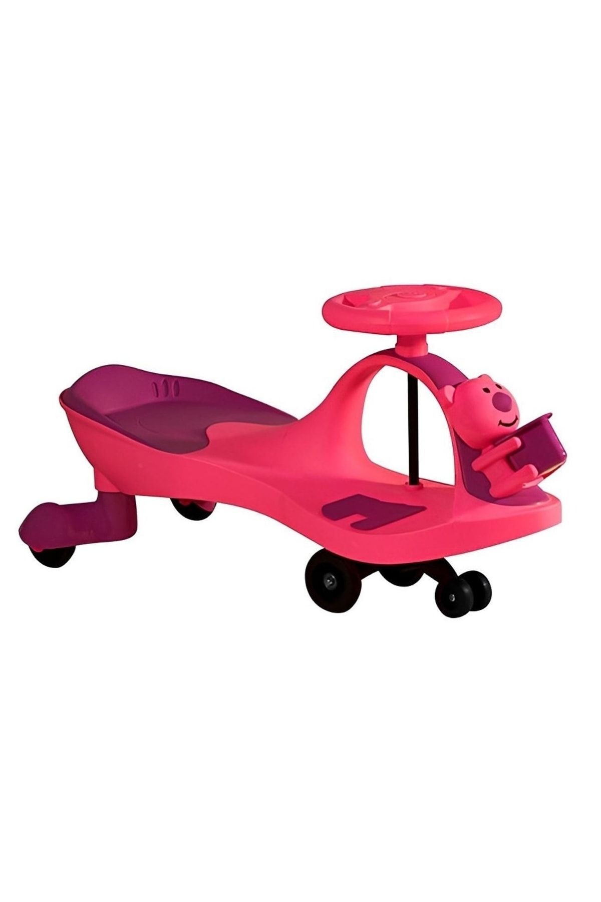 Furkan Toys Swing Car Karınca Çocuk Kaykayı Sevimli Ayıcık Sepetli