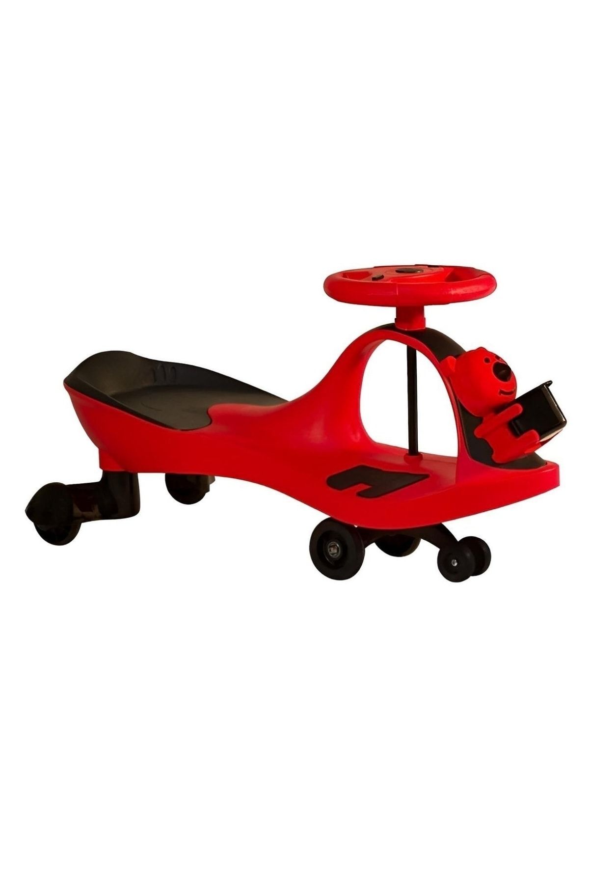 Furkan Toys Swing Car Karınca Çocuk Kaykayı Sevimli Ayıcık Sepetli