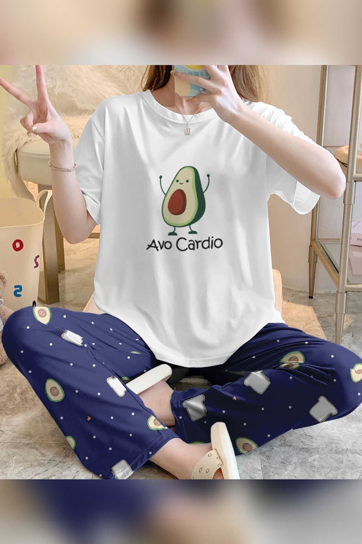 Pembishomewear Zezeyle Avocado Kısa Kollu Pijama Takımı 2159