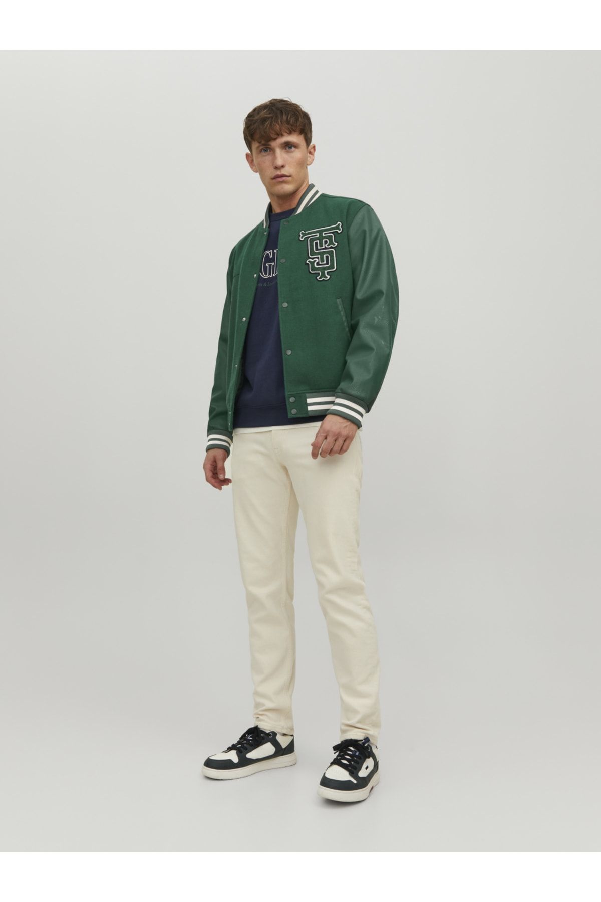 Jack & Jones Gögüs Nakisli Bomber Ceket- College