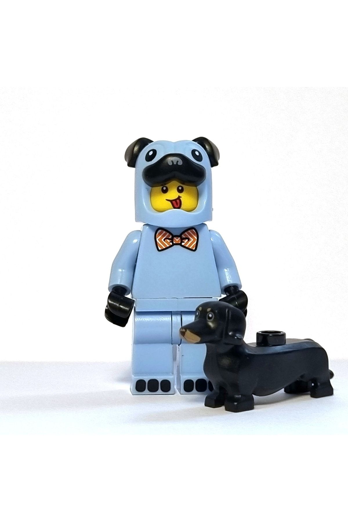LEGO Bam Mavi Pug Köpek Kostümlü Çocuk Minifigür