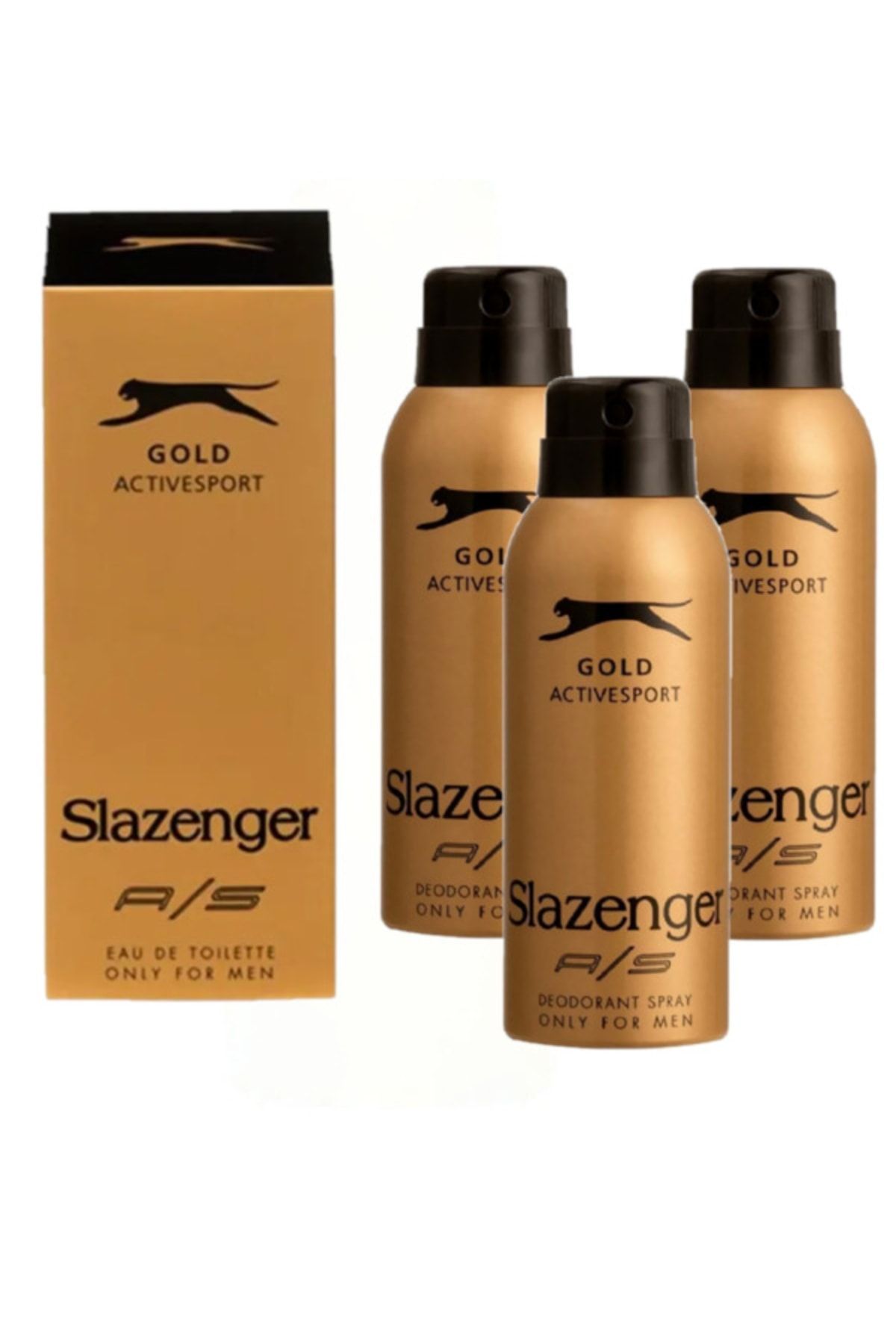Slazenger Edt Gold 1x Parfüm 125 ml 3x 150 ml Deodorant Set Active Sport