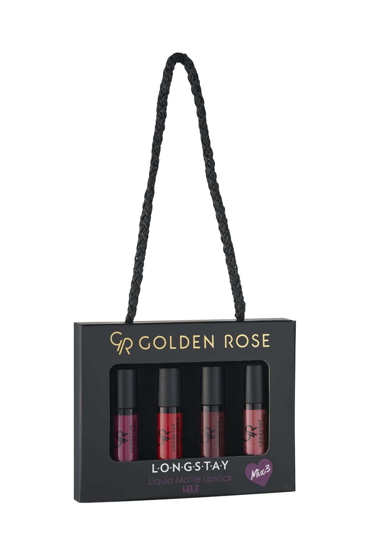 Golden Rose Longstay Liquid Matte Lipstick Mini-mix 3 - Likit Mat Ruj