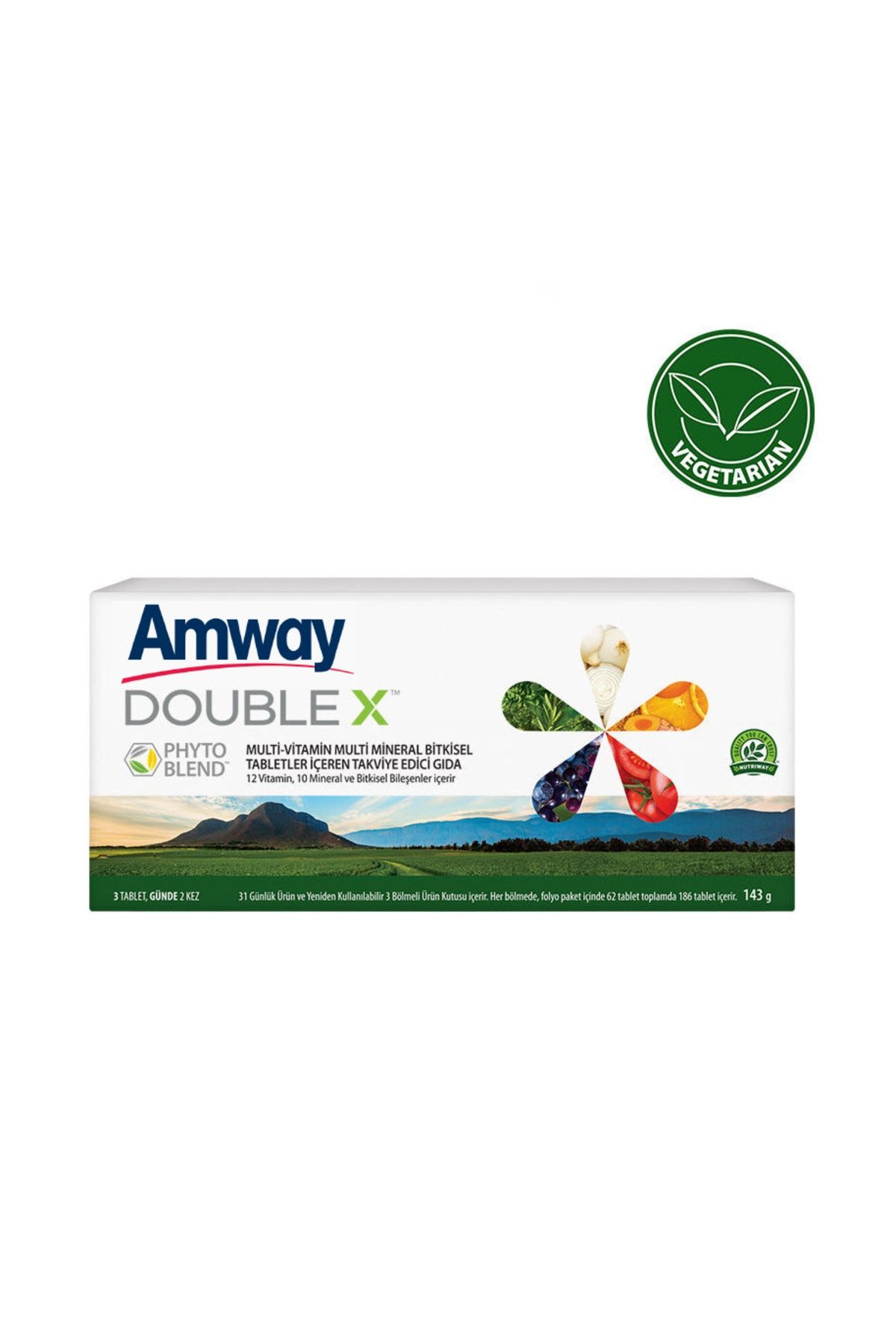 Amway Double X 22 Çeşit Vitamin Mineral 186 Tablet