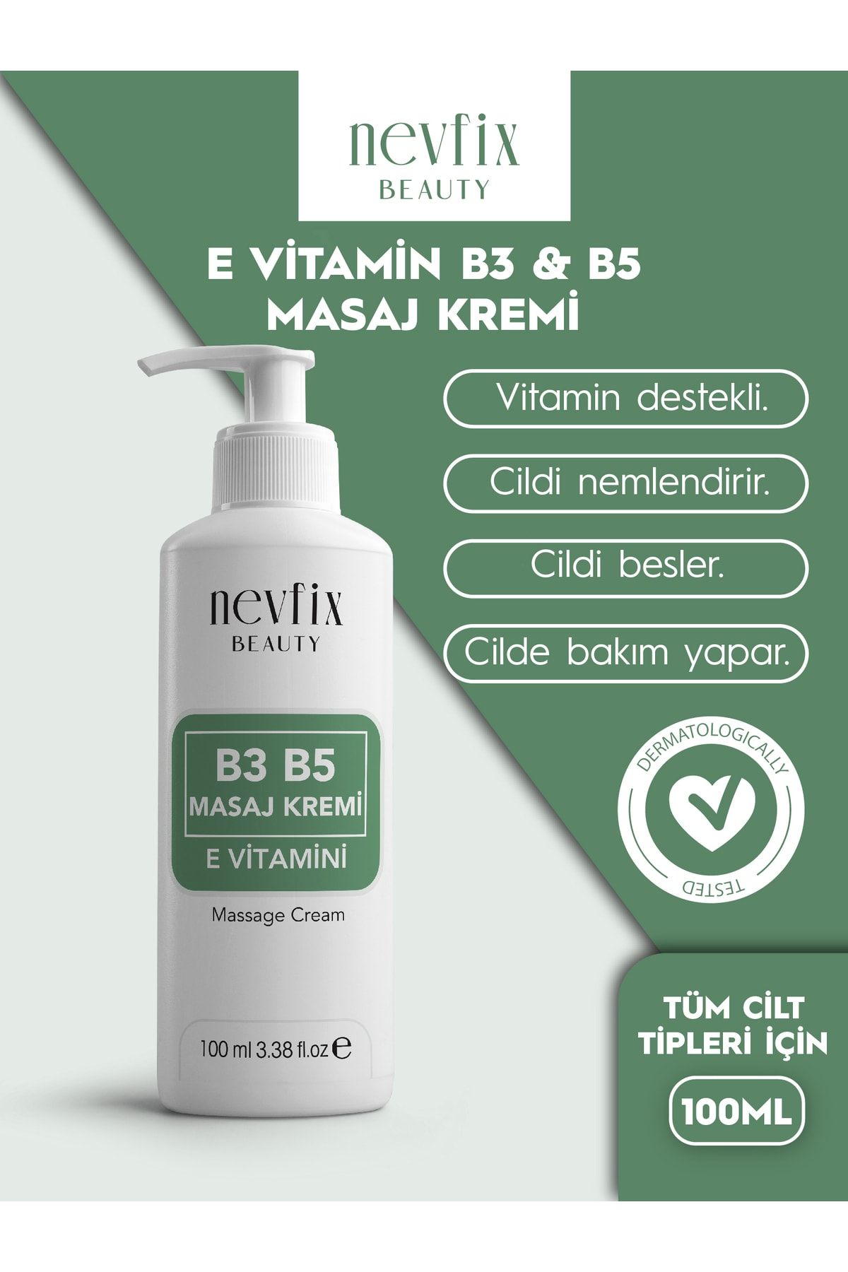 Nevfix Beauty B3-b5 Niacin Folic Acid Vitamin E Krem 100 Ml Türkiyede Ilk Ve Tek