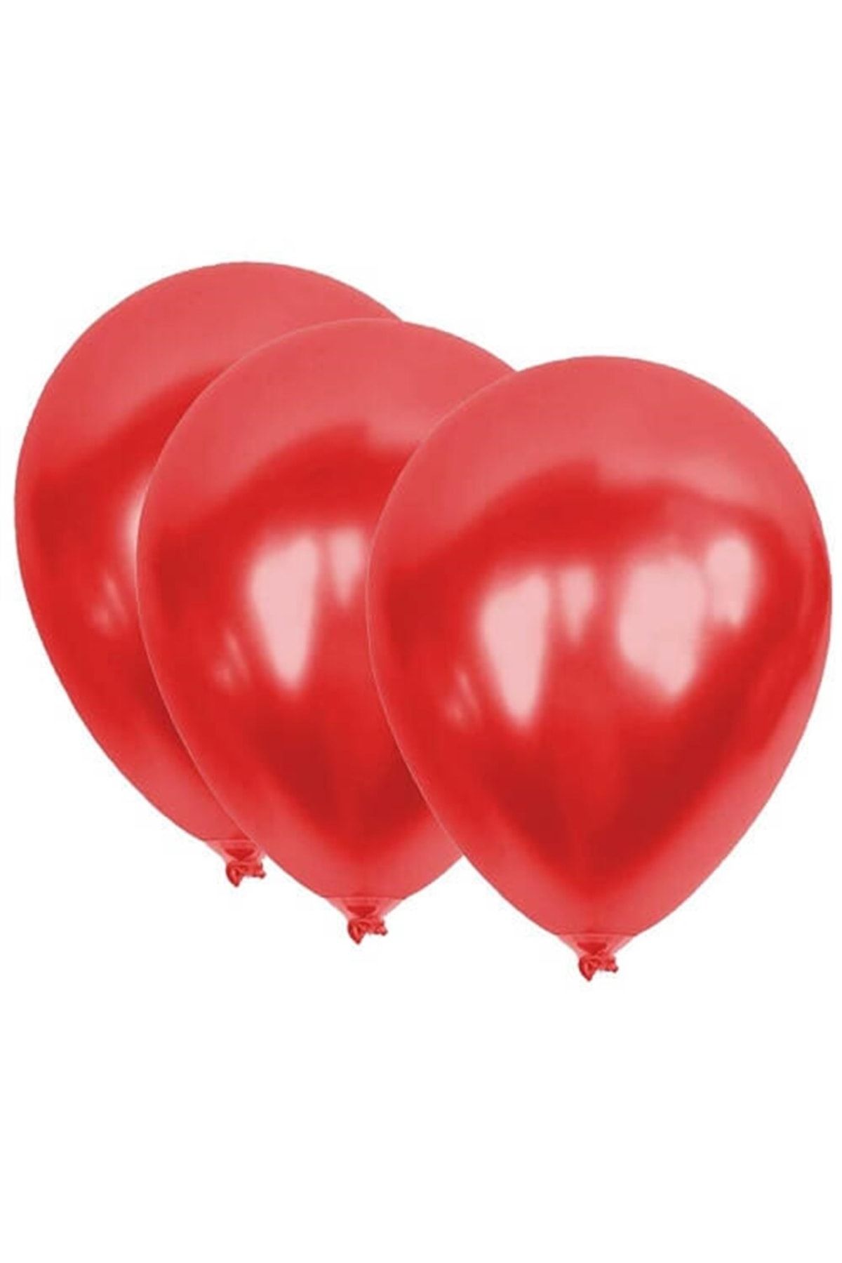 ECE PARTİ Metalik Balon Kırmızı 10 'lu Paket