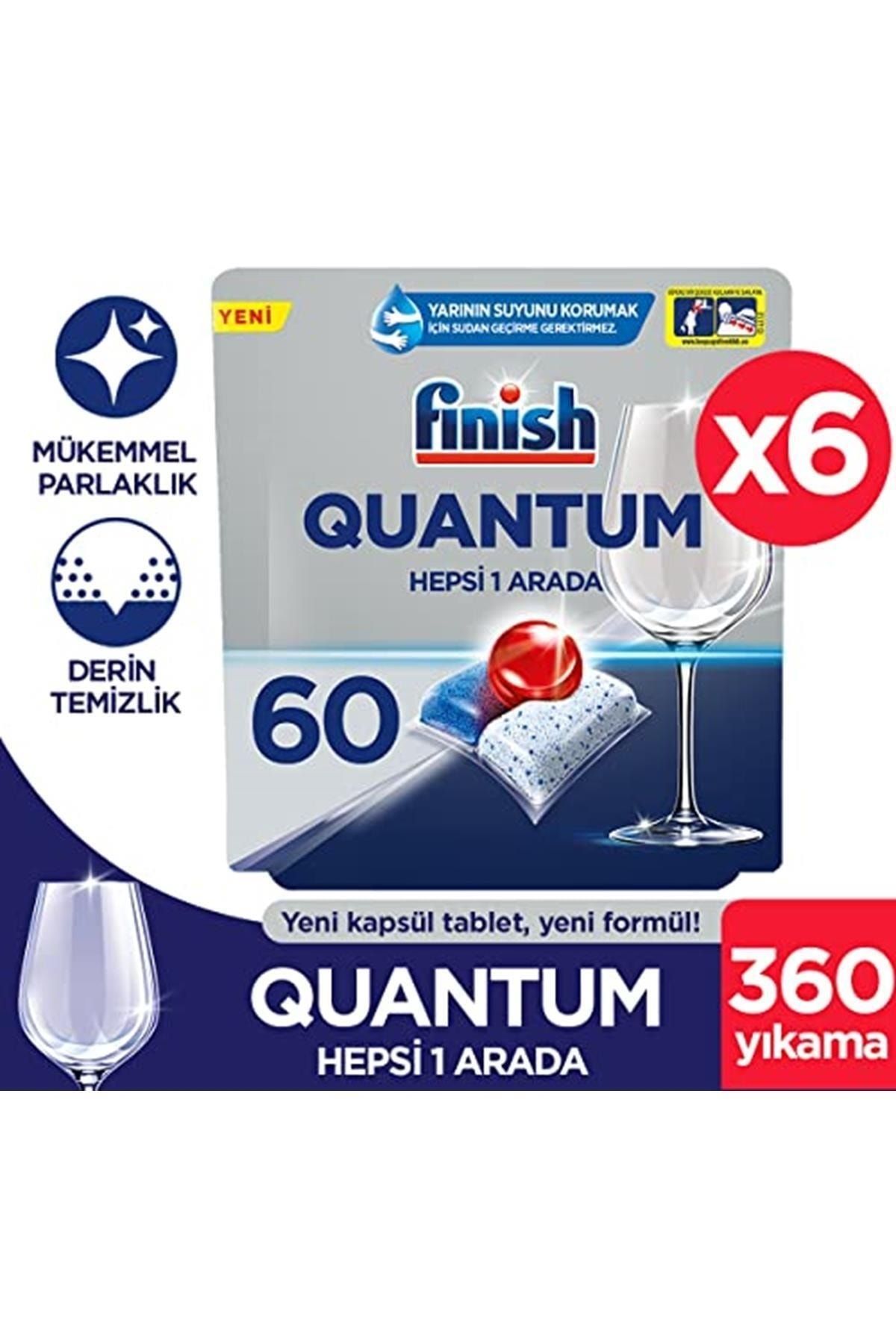 Finish Quantum 360 Kapsül Bulaşık Makinesi Deterjanı Tableti (60x6)