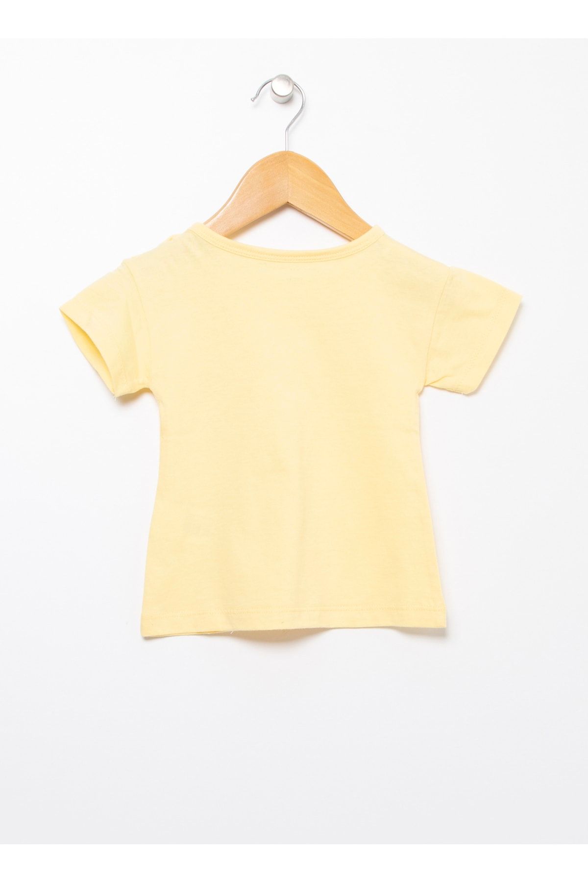 Mammaramma 21hg-11 Bisiklet Yaka Sarı Standart Kalıp Bebek T-shirt