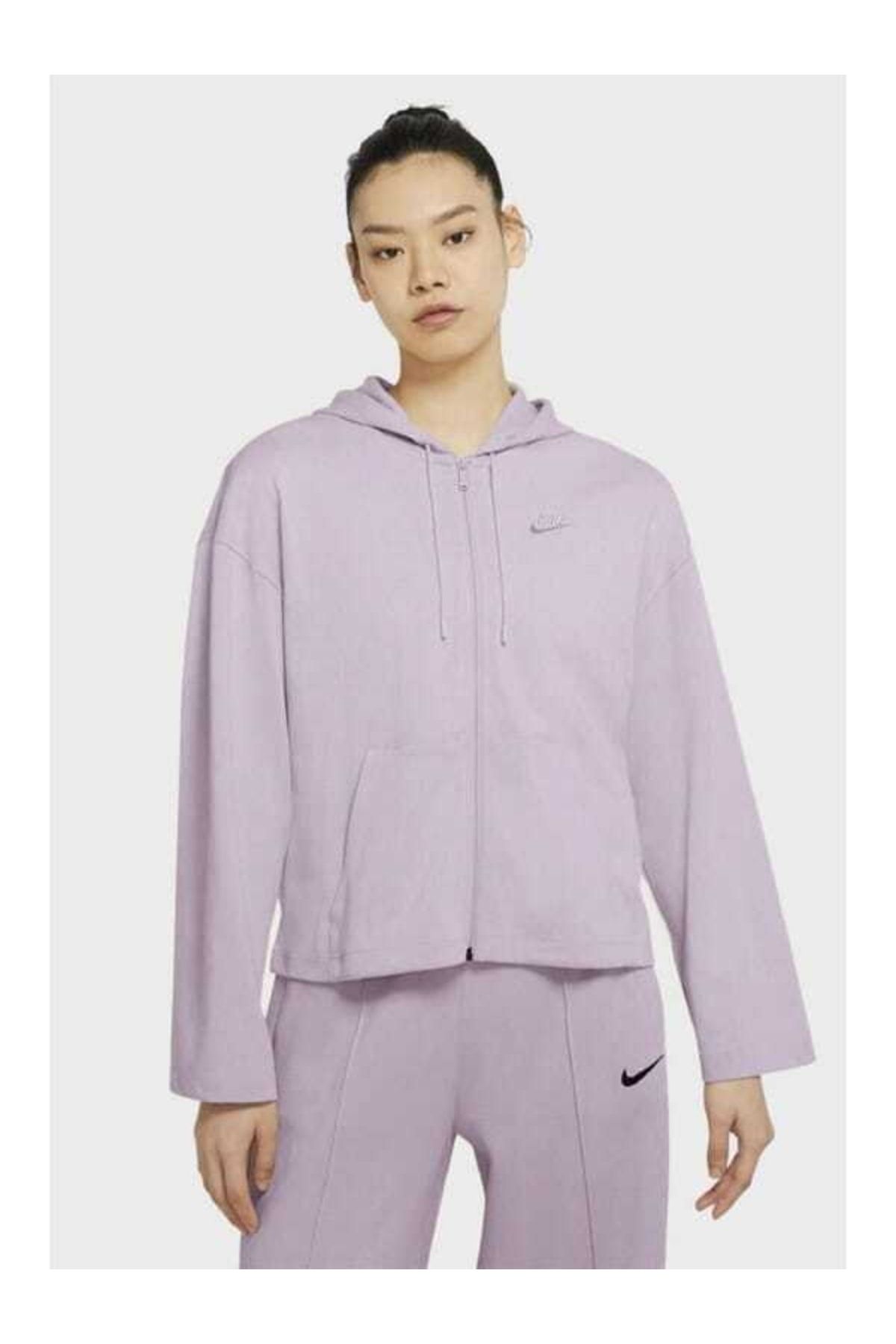 Nike Sportswear Full Zip Jersey Hoodie Kadın Sweatshirt Dn04943-645