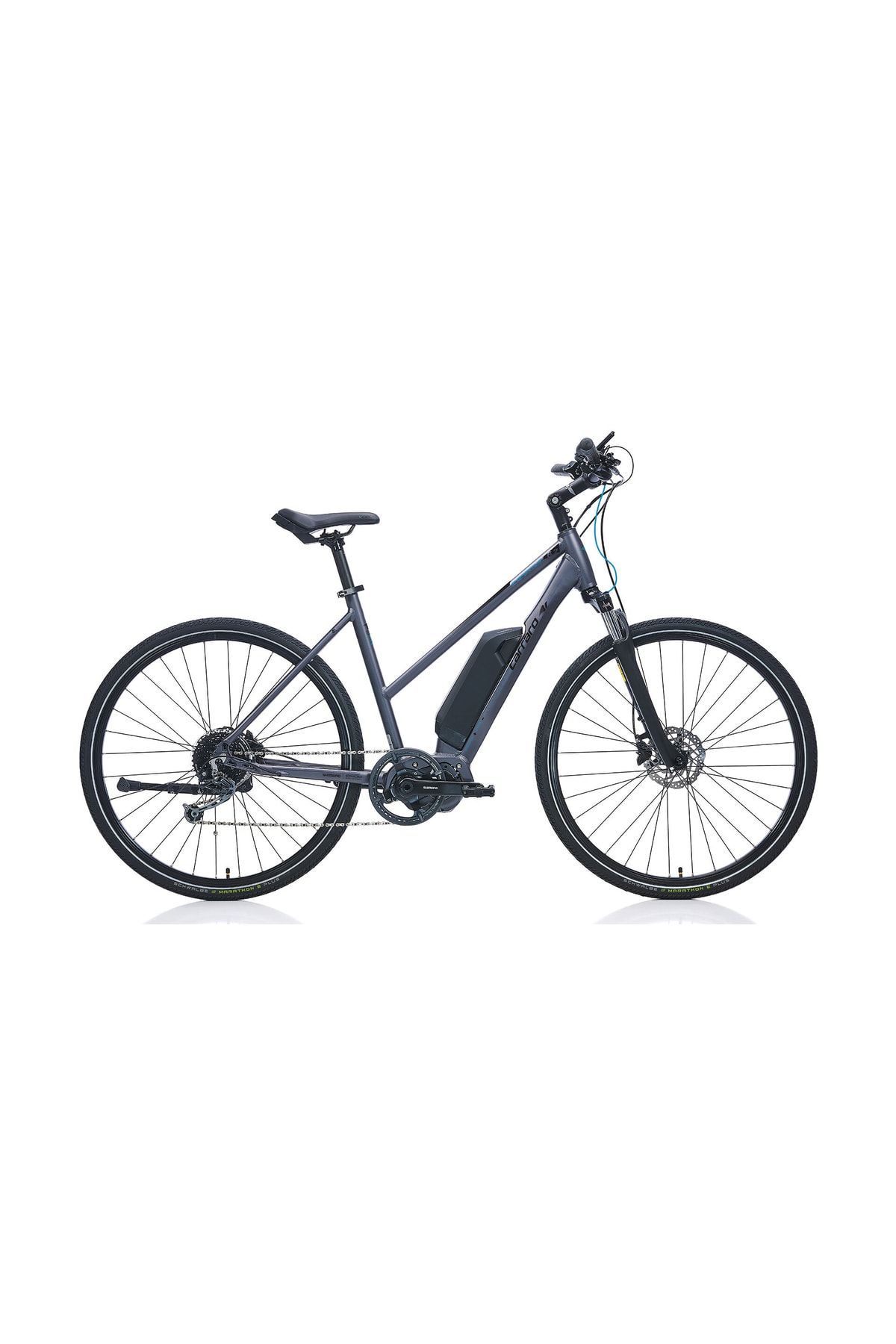 Carraro E-sportive 6.2 450h 28" 9-v Hd Mat Antrasit-siyah-mavi Elektrikli Trekking Bisiklet