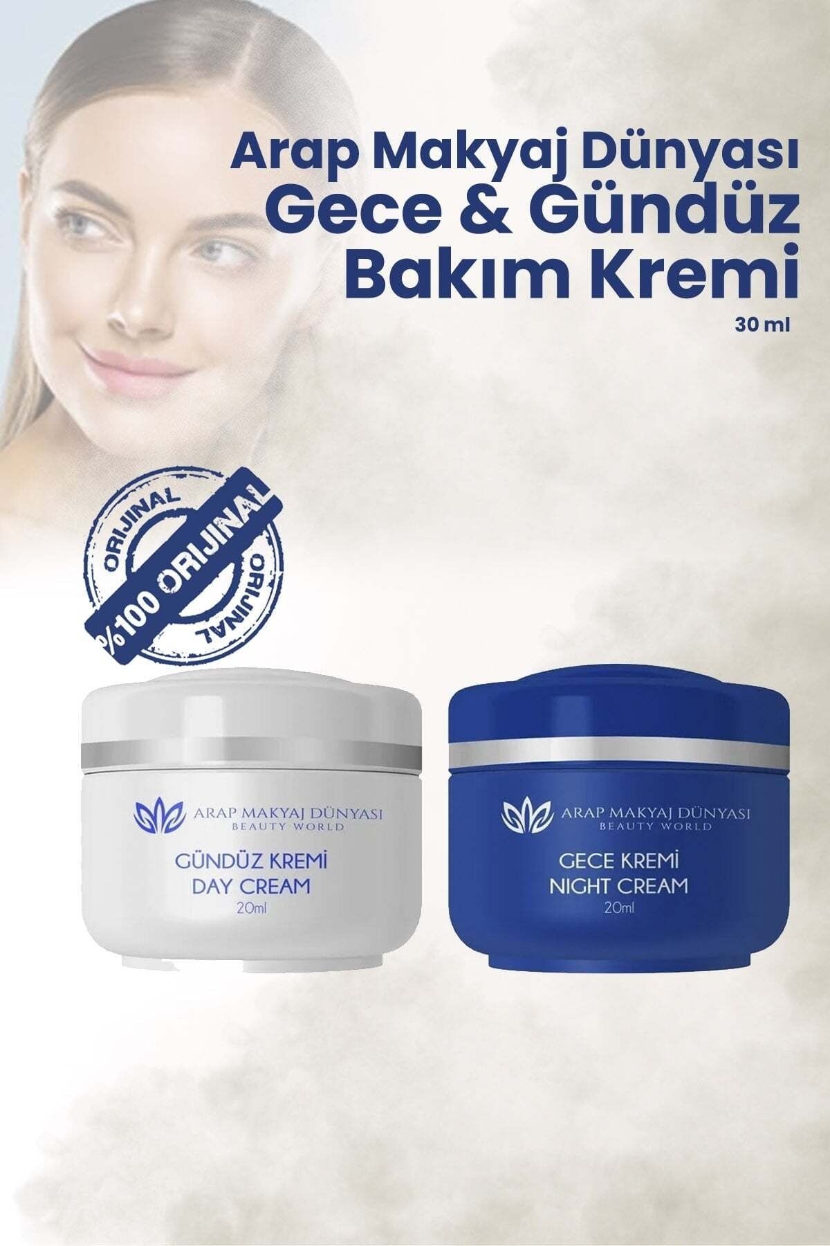 Arap Makyaj Dünyası Gece & Gündüz Yüz Bakım Kremi (2x20ml)