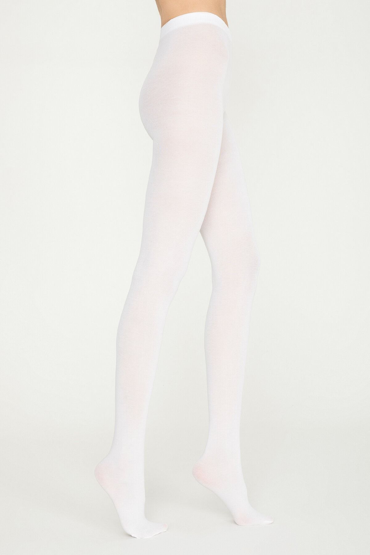 Penti Kadın Beyaz Koton 60 Den Kalın Mat Külotlu Çorap
