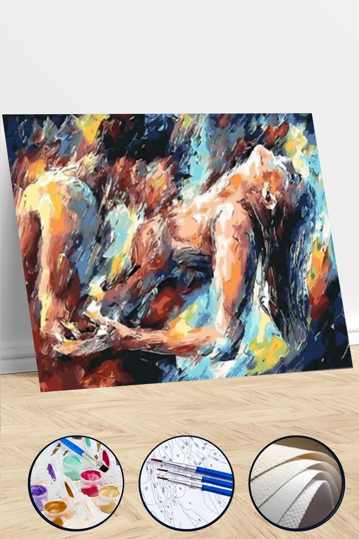 Canvas Hobby Aşk Ve Tutku Sayılarla Boyama Seti 40x50 cm Rulo