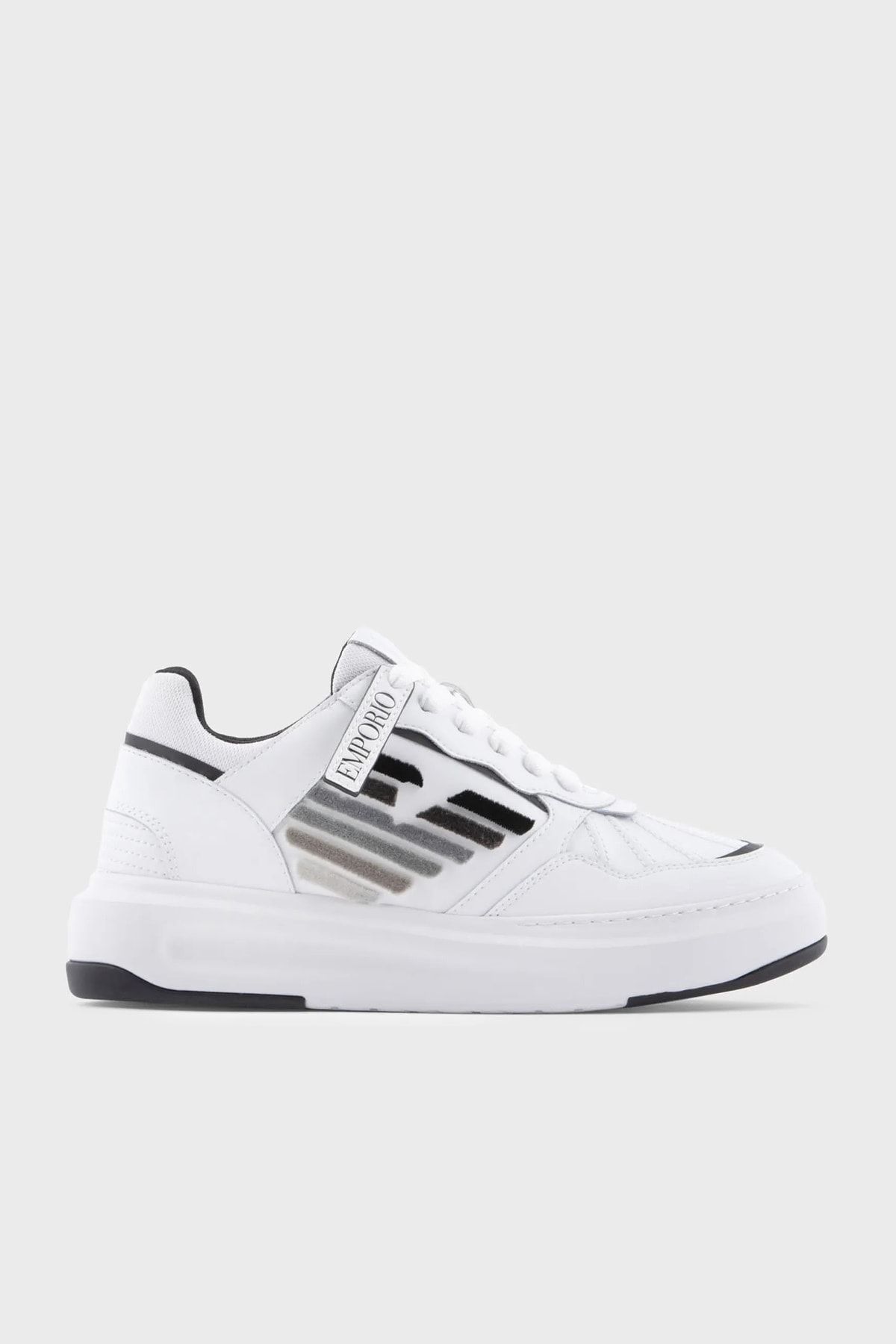 Emporio Armani Logolu Deri Sneaker Ayakkabı X3x165 Xn703 D611