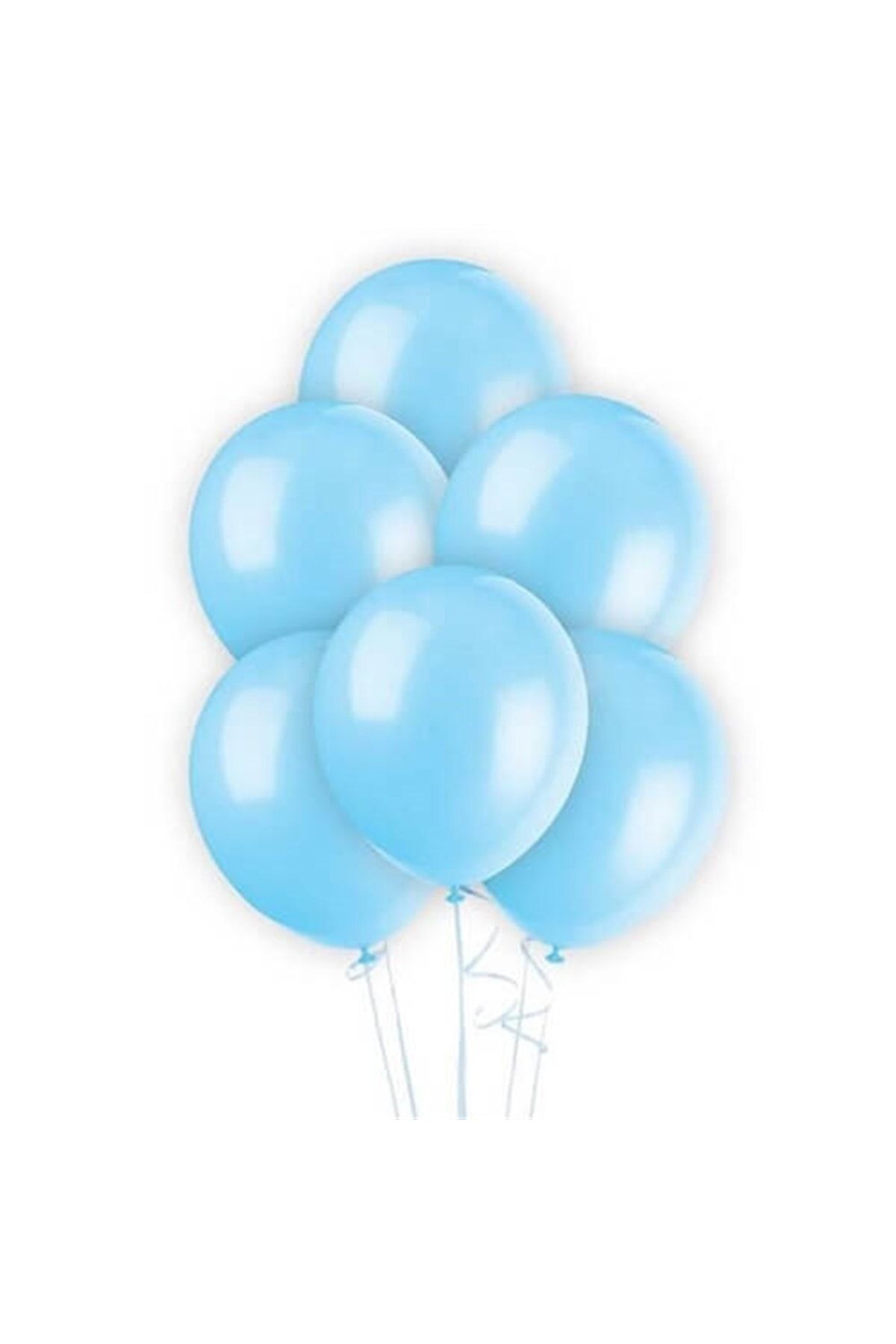 ECE PARTİ Metalik Balon Açık Mavi 10 'lu Paket