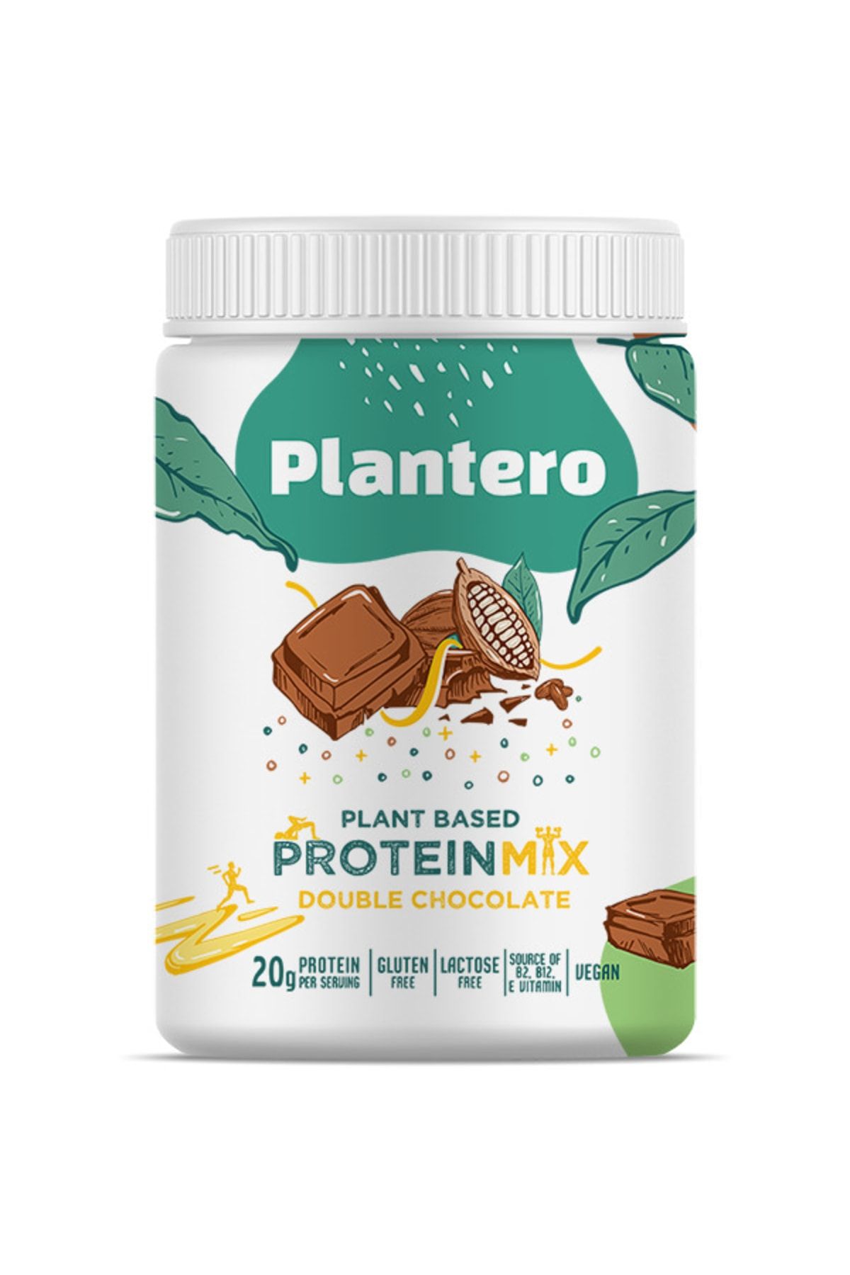 PLANTERO Çikolatalı Protein Isolate Blend ™ Supergreens Mix Vitamins 416 gr 13 Servis