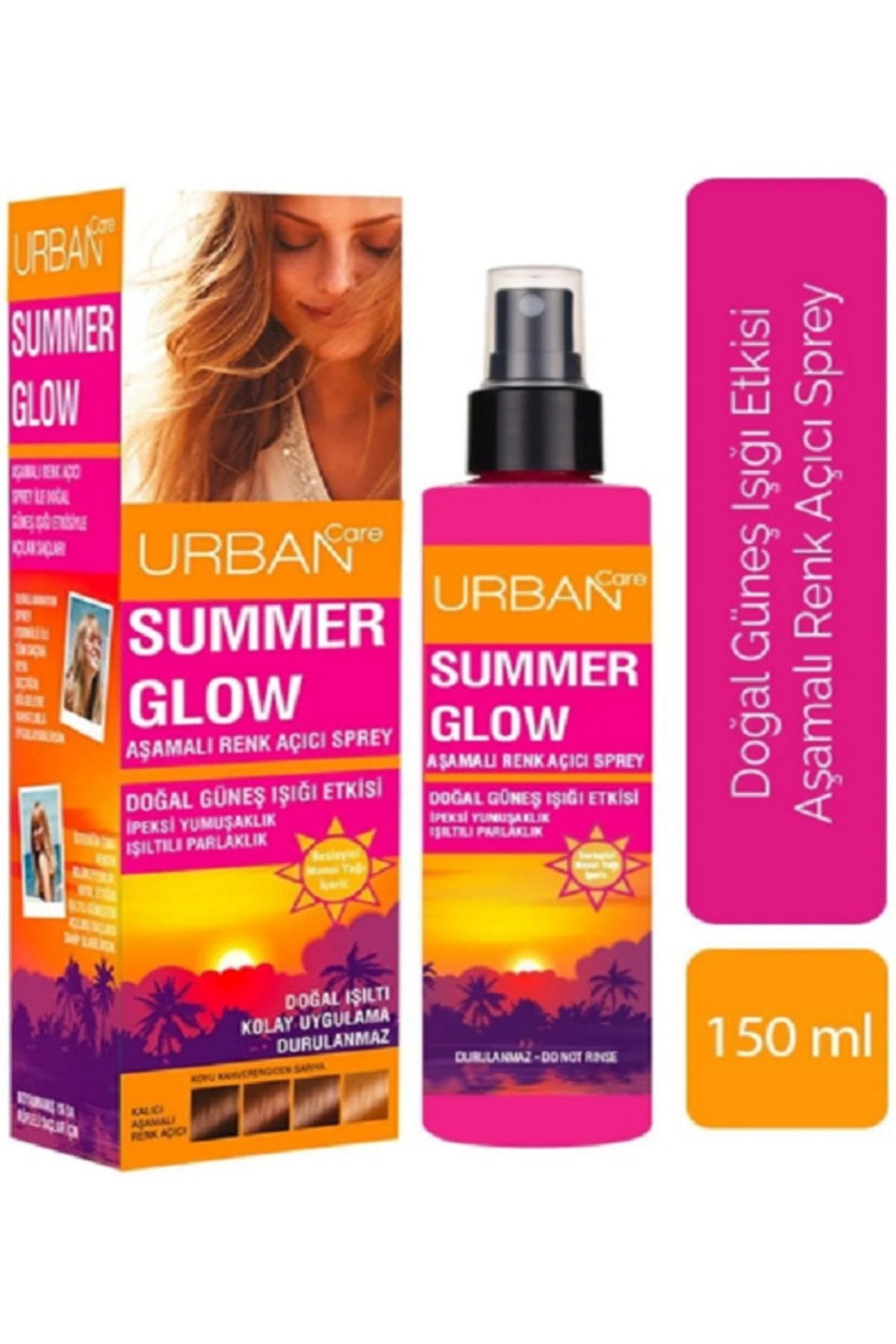 Urban Care Summer Glow Süper Aşamalı Renk Açıcı Sprey 150 Ml _urban-sprey-001