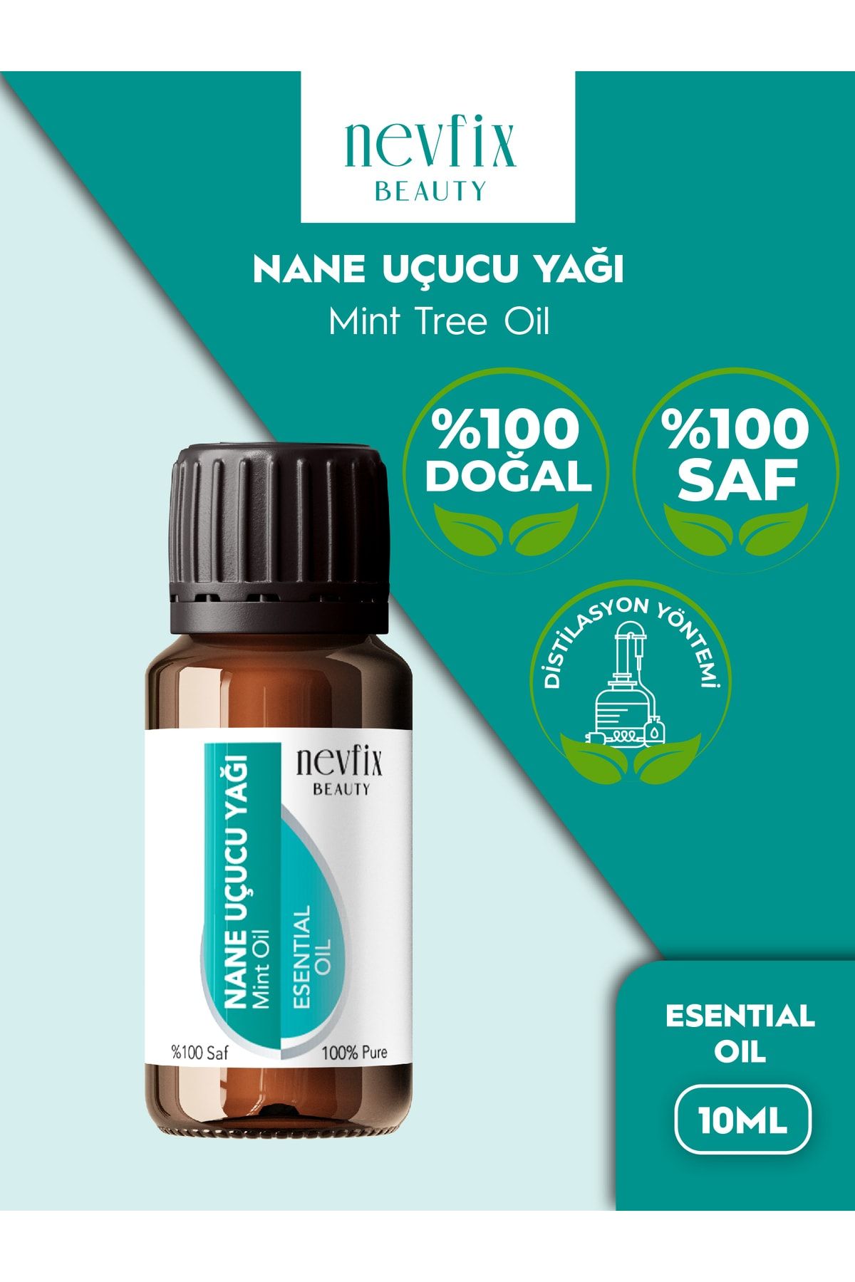 Nevfix Beauty Uçucu Nane Yağı 10 Ml %100 Saf