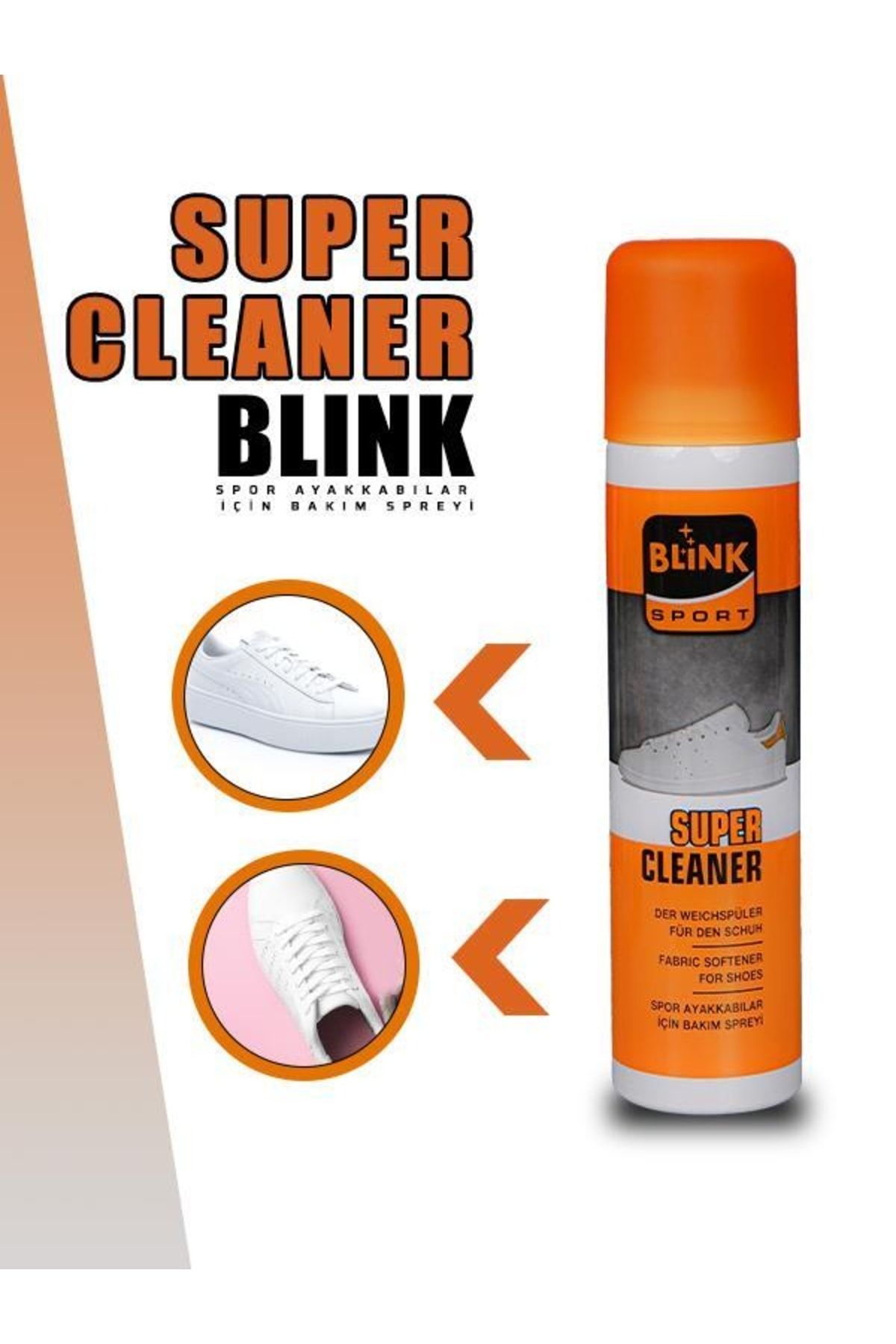 Blink Ayakkabı Temizleme Spreyi Super Cleaner 250ml