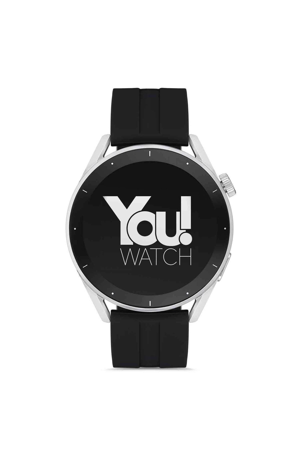 You Watch R12-ar120 You Smart Silver & Black Silicon Unisex Akıllı Kol Saati