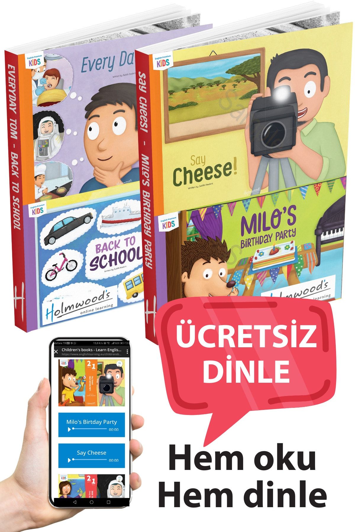 Limasollu Naci Öğretim Yayınları Ingilizce Hikaye Kitabı Seti Çocuklar Için 2'li Sesli Kitap