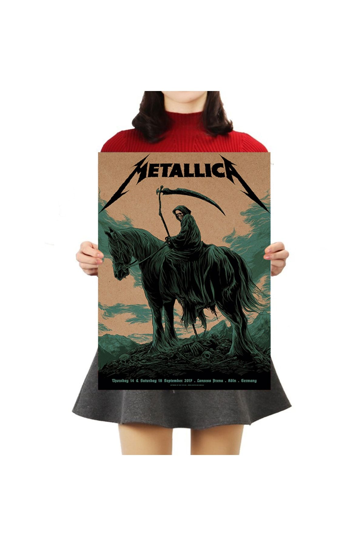 Caph Design Metallica Vintage Kraft Poster - 33x48cm