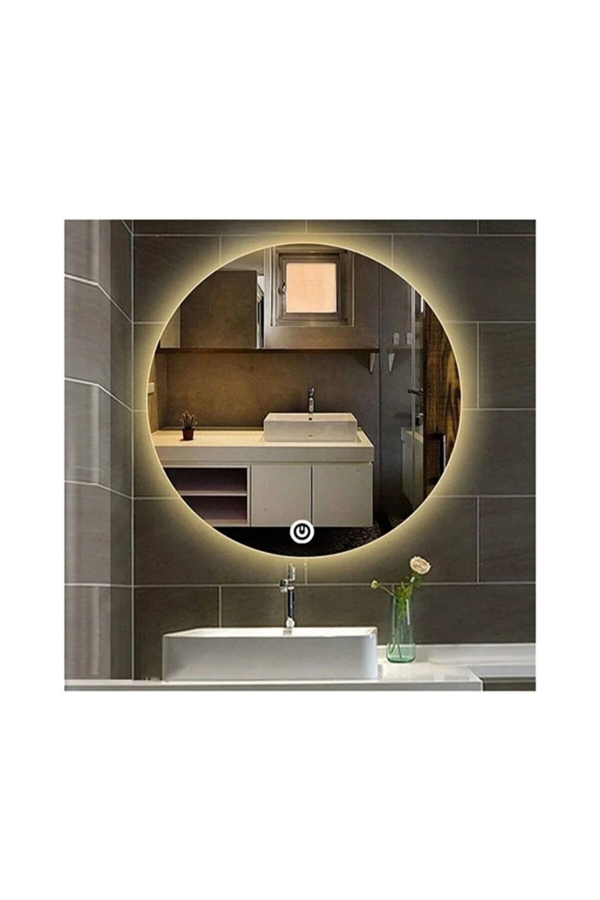 Erciyes home 60cm Dokunmatik Tuşlu Led'li Banyo&lavabo Dekoratif Aynası