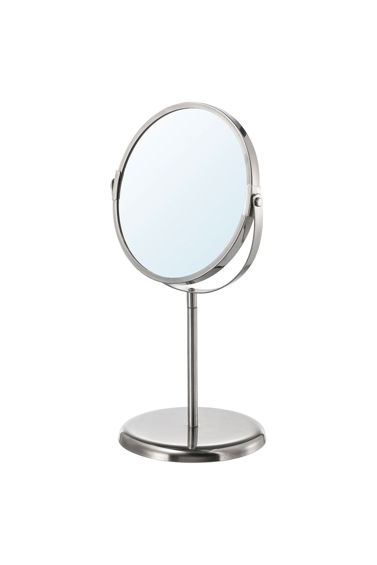 IKEA Büyüteçli Ayna Makyaj Aynası Paslanmaz Çelik Ayna 17 Cm Çap Çift Taraflı Bir Tarafı 3 Kez Büyütür