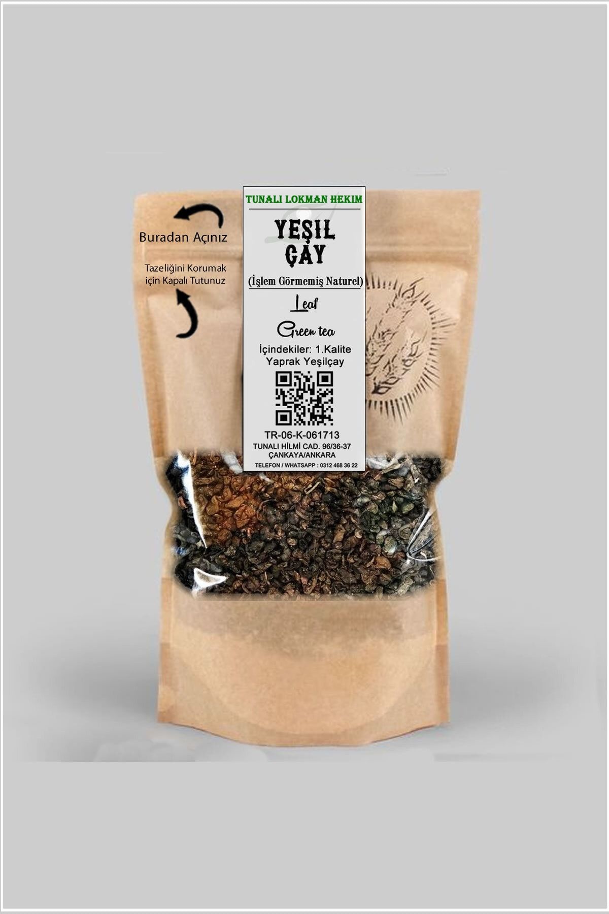 Tunalı Lokman Hekim Yaprak Yeşil Çay (green Tea) 50gr