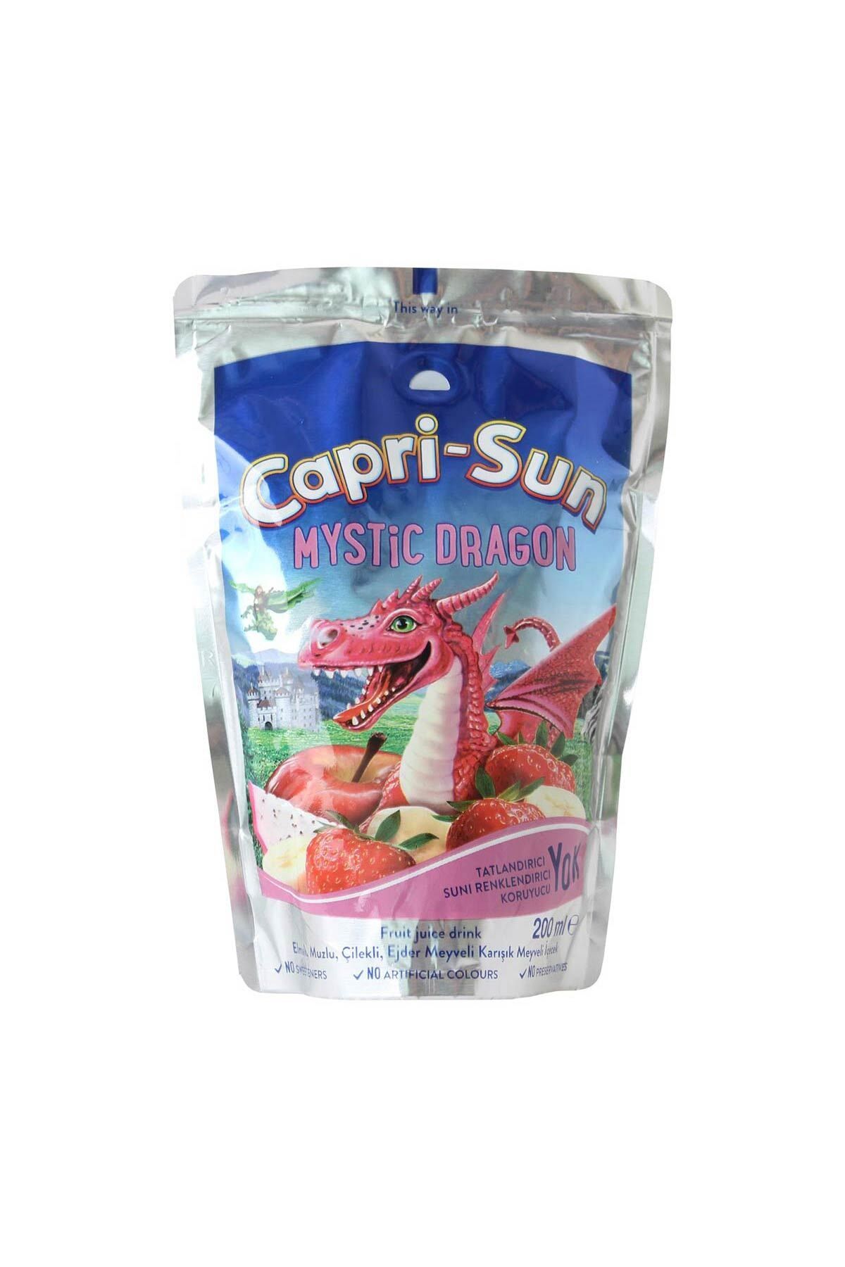 Capri - Sun Mystic Dragon Elmalı Muzlu Çilekli Ejder Meyveli Içecek 200 ml