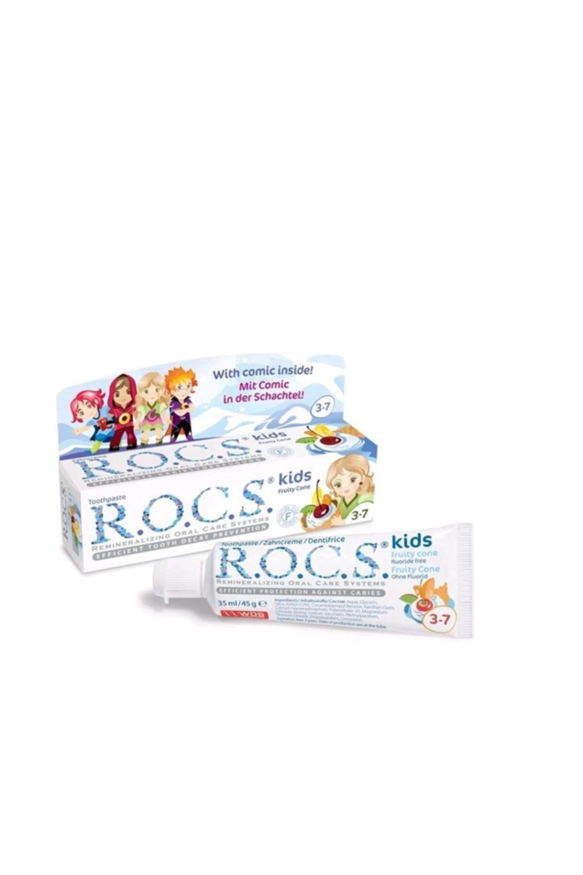 R.O.C.S. Rocs Kids Floridsiz Meyve Külahı Diş Macunu (4-7 Yaş)