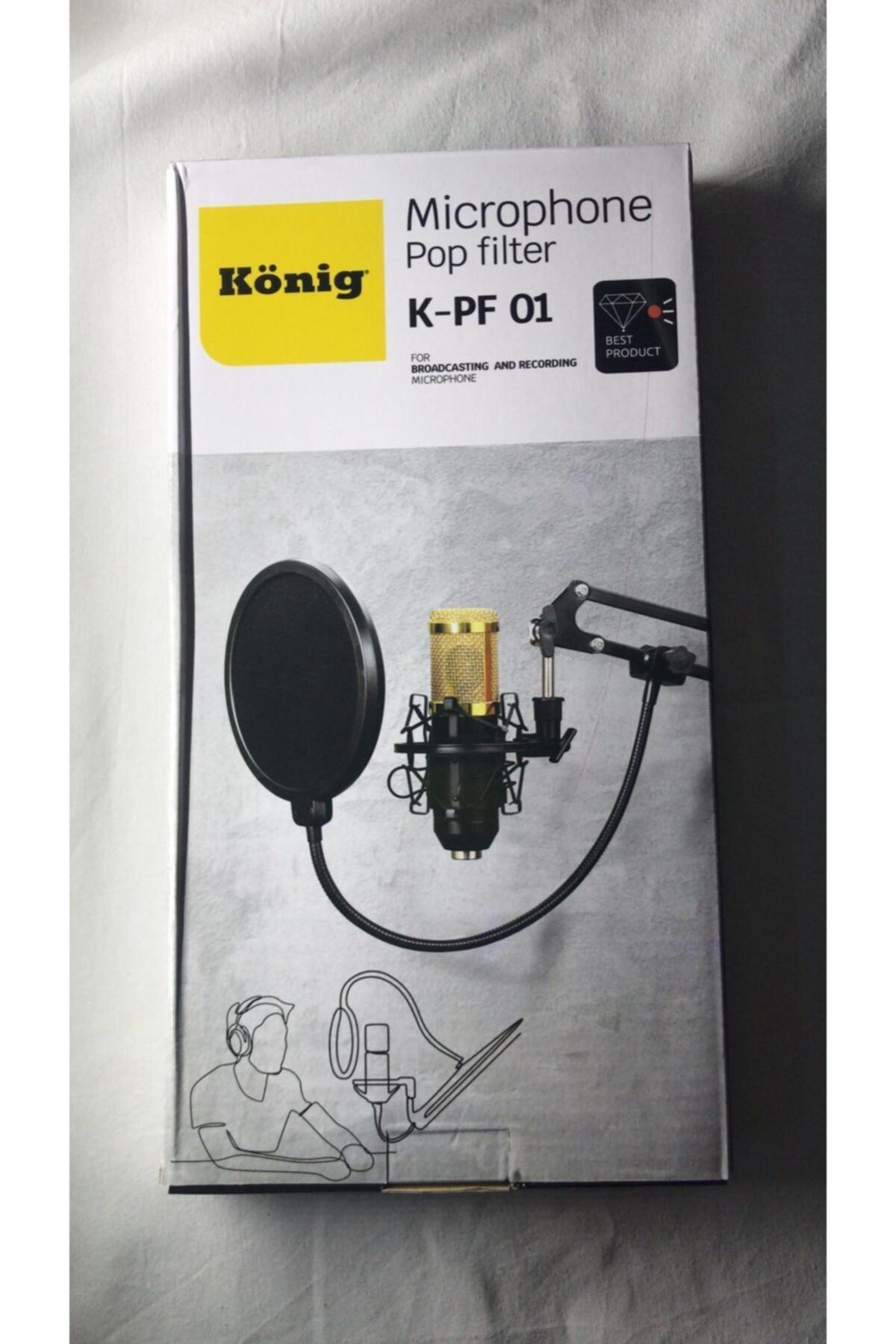 König Pop Filtre (pop Fılter) Çift Katman K Pf 01