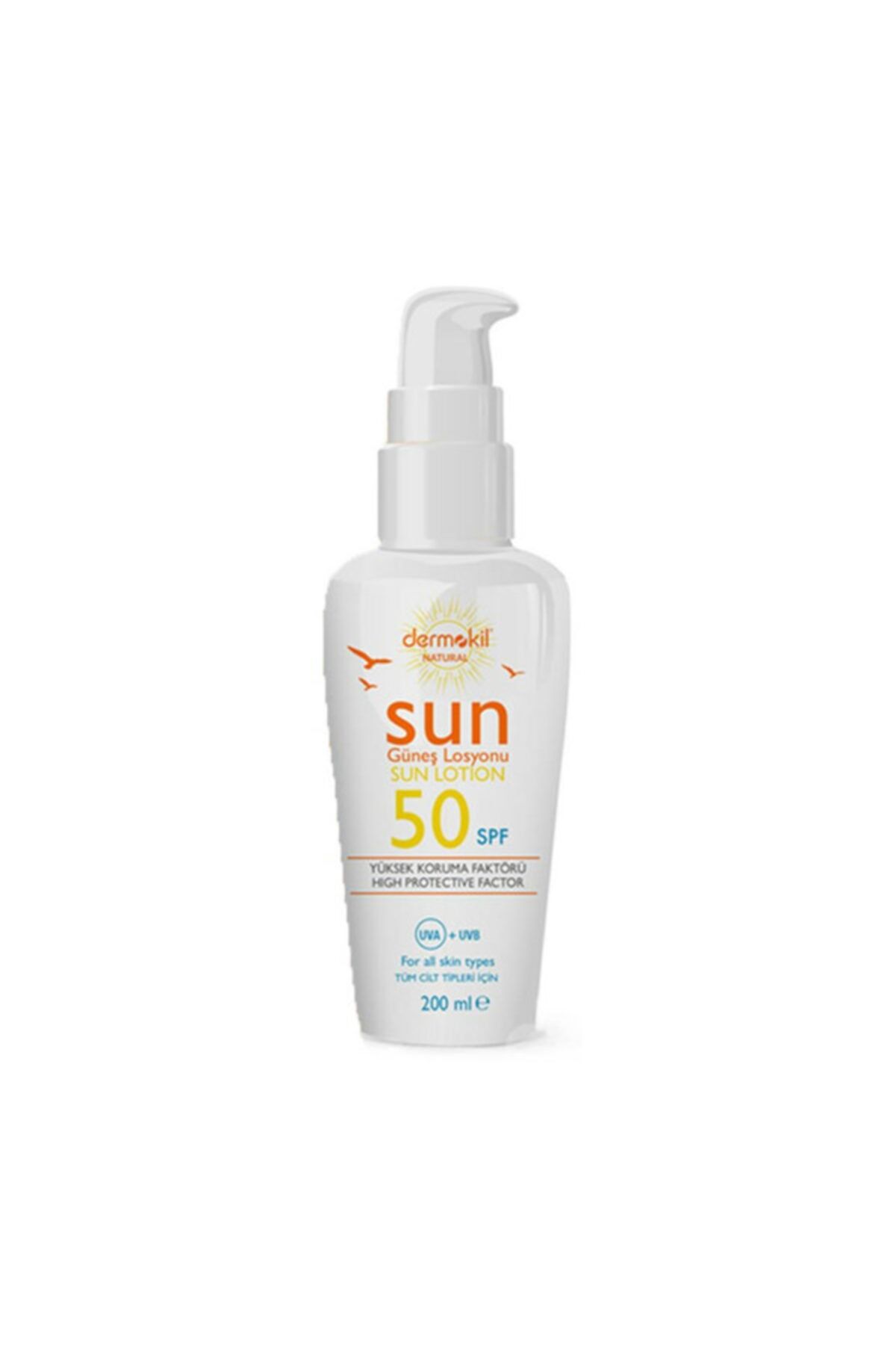 Dermokil Güneş Losyonu Natural Skin 50 Faktör Spf 200 Ml