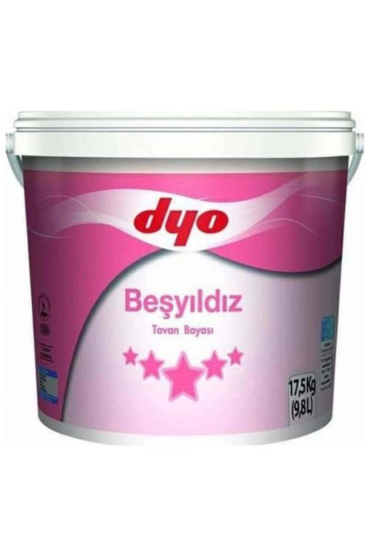 Dyo Beşyıldız Su Bazlı Tavan Boyası 2.5 Lt = 3.5 Kg Beyaz